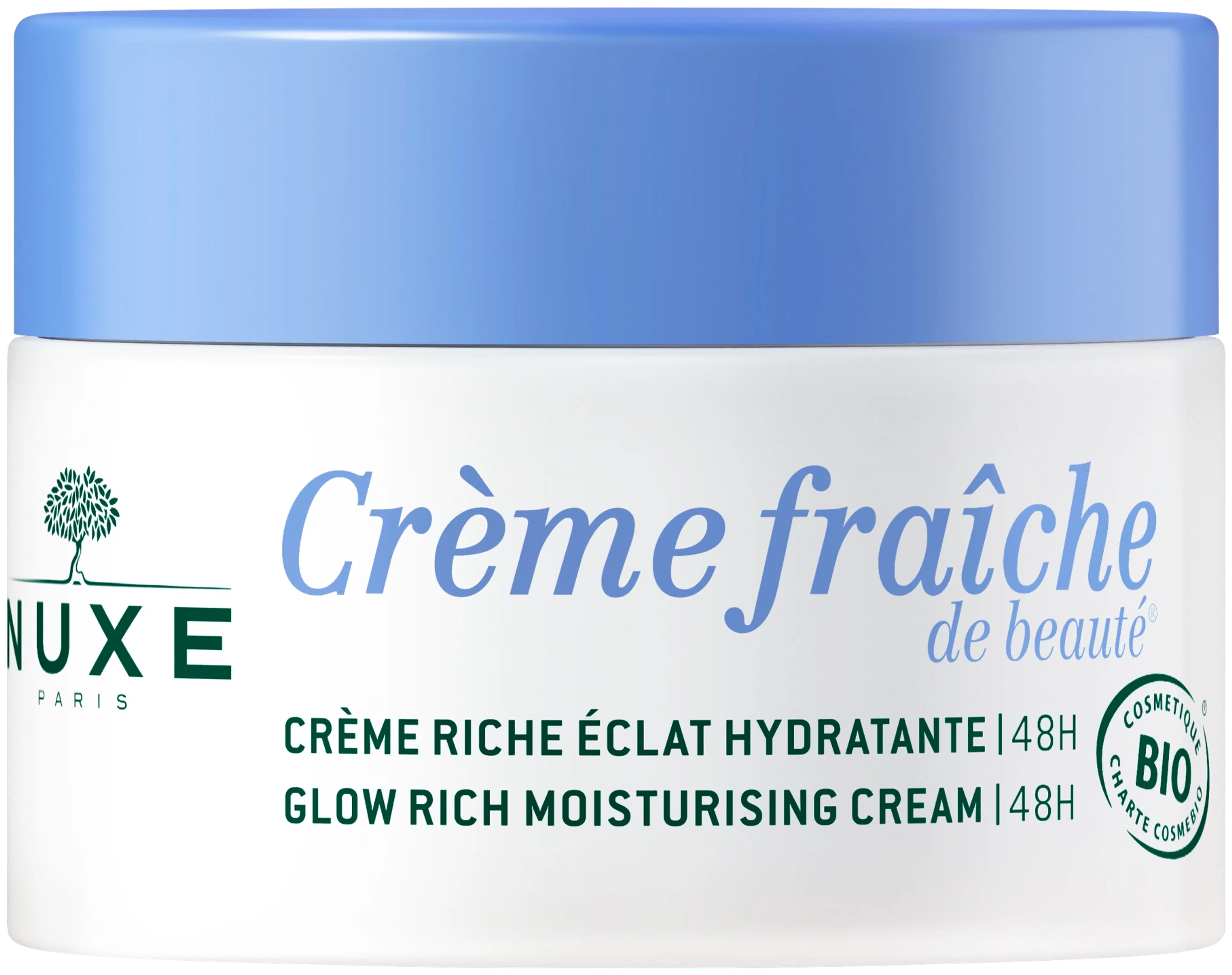 NUXE Creme Fraiche de Beaute BIO Glow Rich Moisturising Cream kasvovoide 50 ml