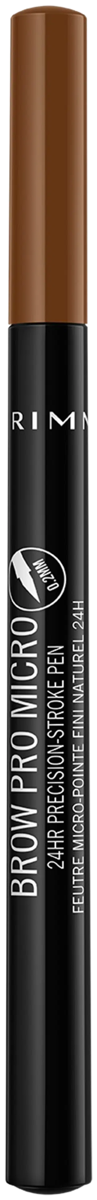 Rimmel Brow Pro 24HR Precision-Stroke kulmakynä 1 ml, 002 Honey Brown