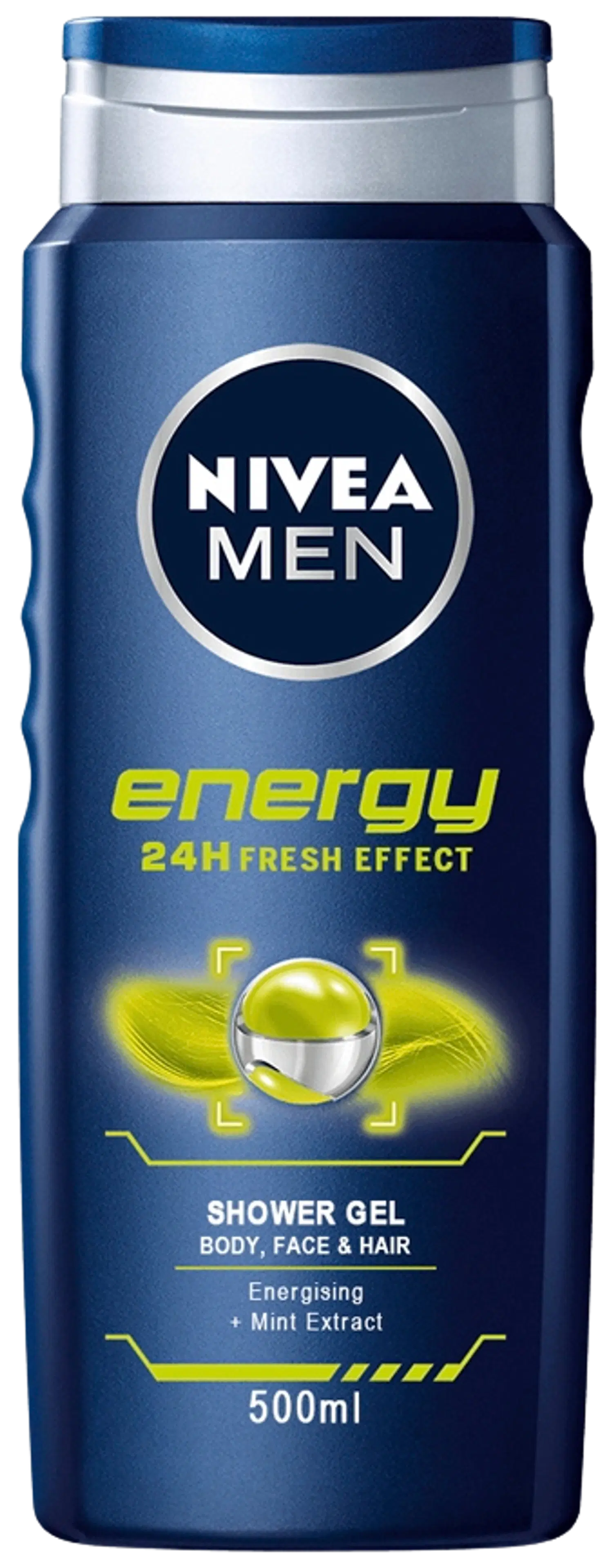 NIVEA MEN 500ml Energy Shower Gel -suihkugeeli