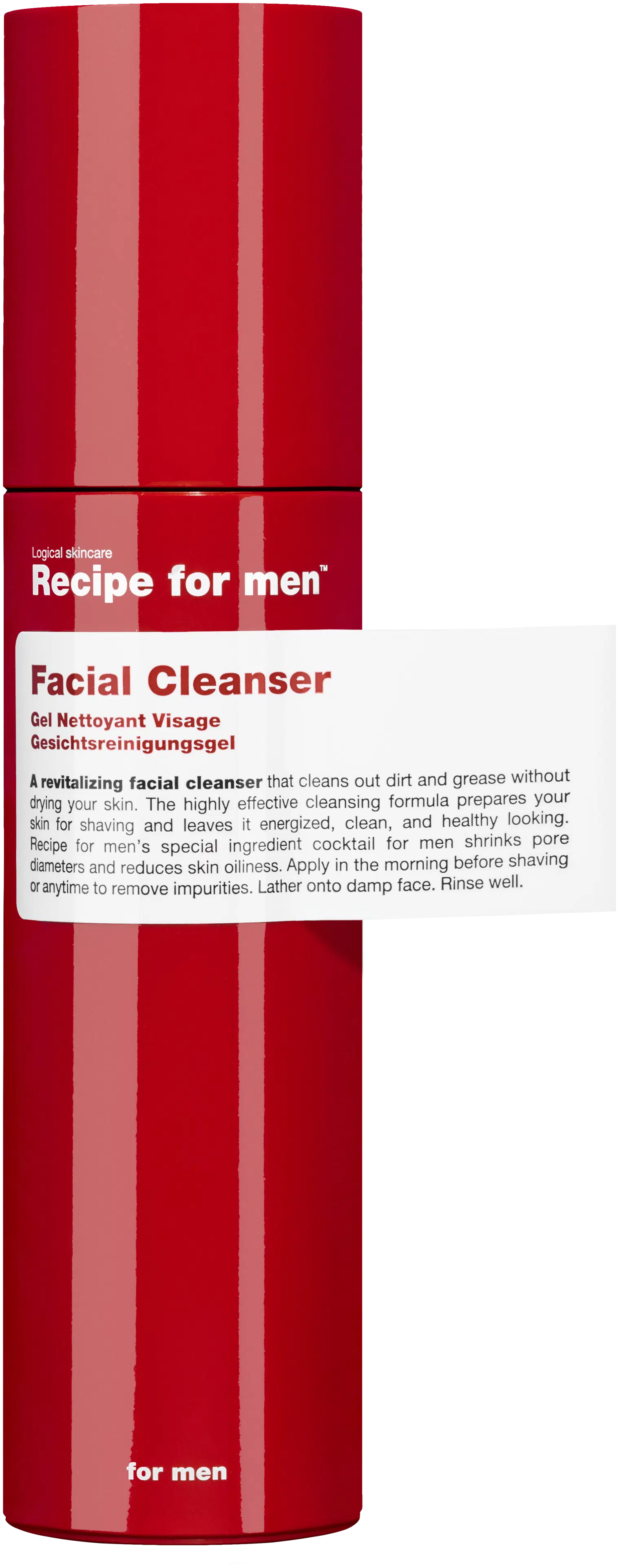 Recipe for Men Facial Cleanser kasvojenpuhdistusgeeli 100 ml