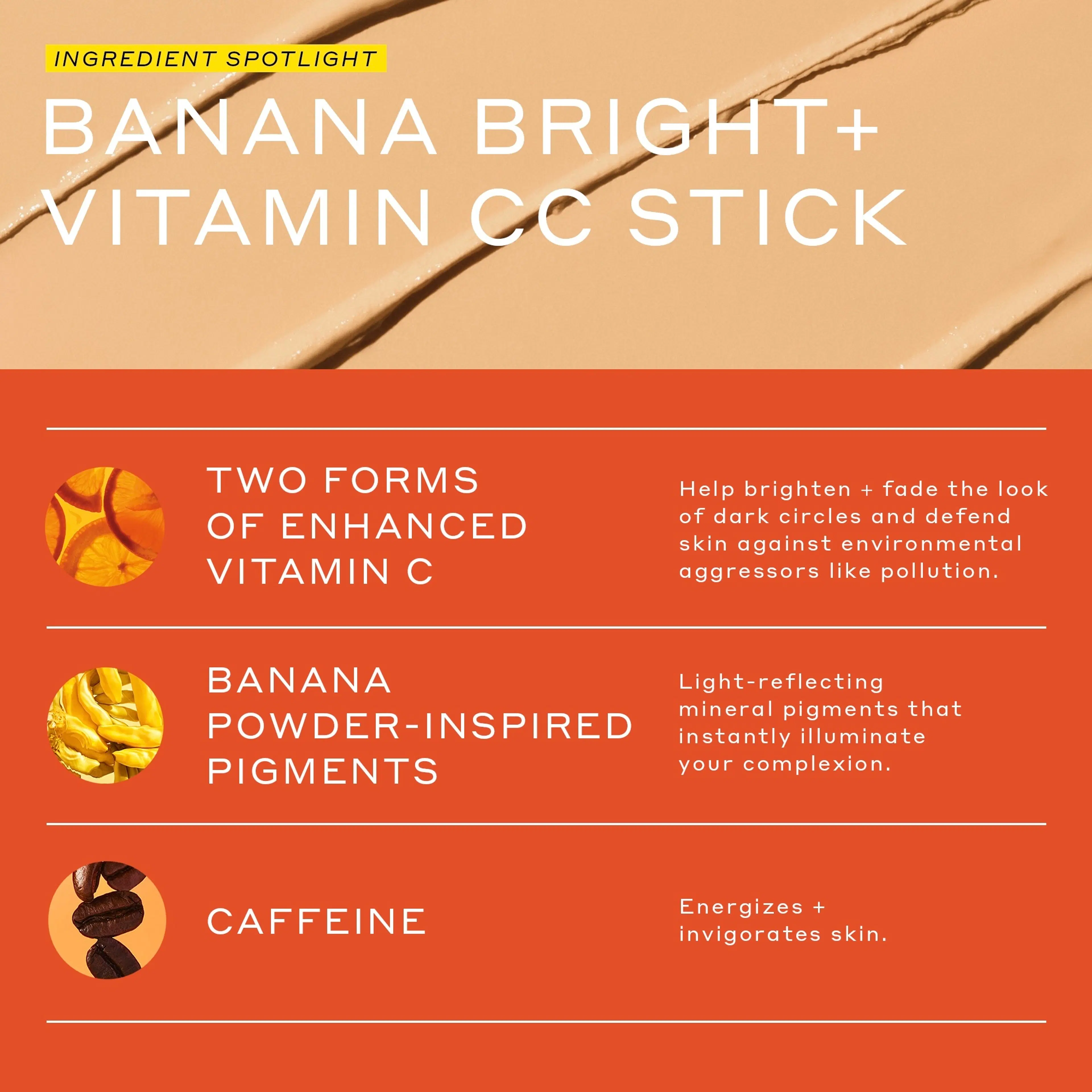 OleHenriksen Banana Bright Vitamin-CC Stick Pumpkin silmänympäryspuikko 3,7 ml
