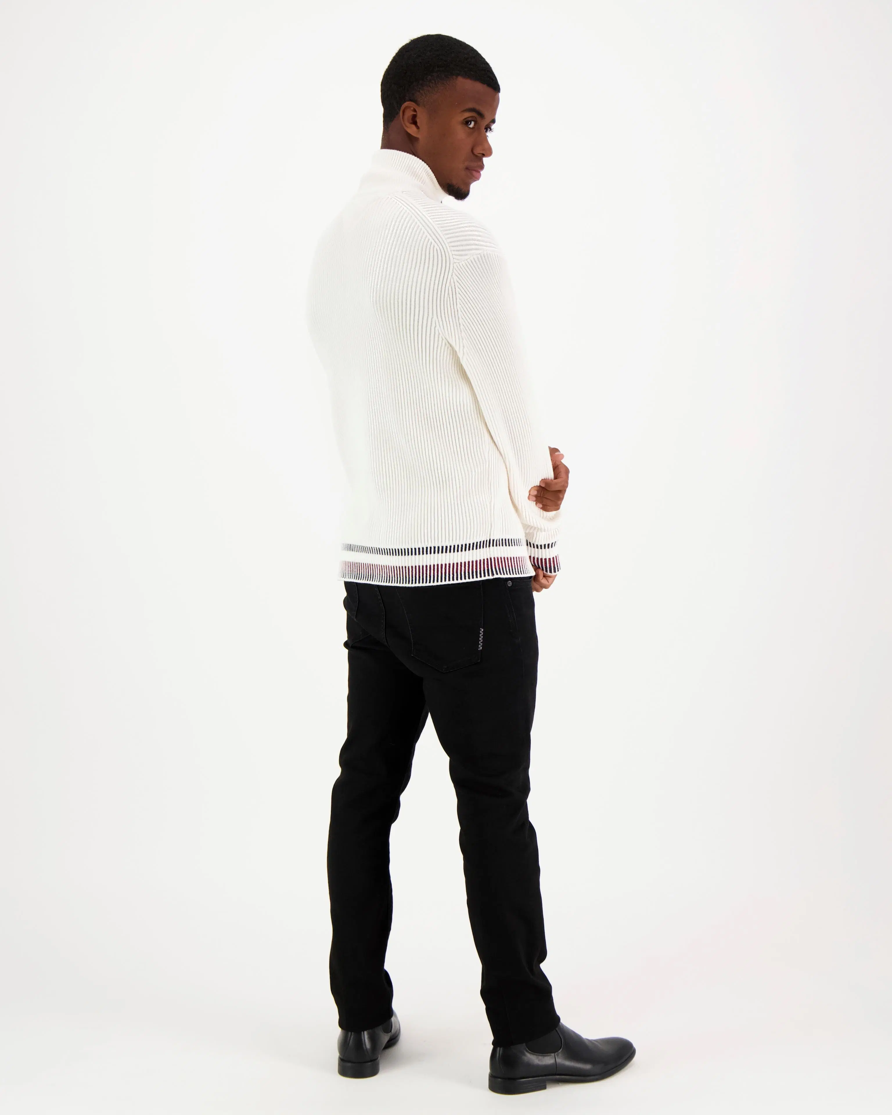 Tommy Hilfiger Shadow gs rib zip mock neule