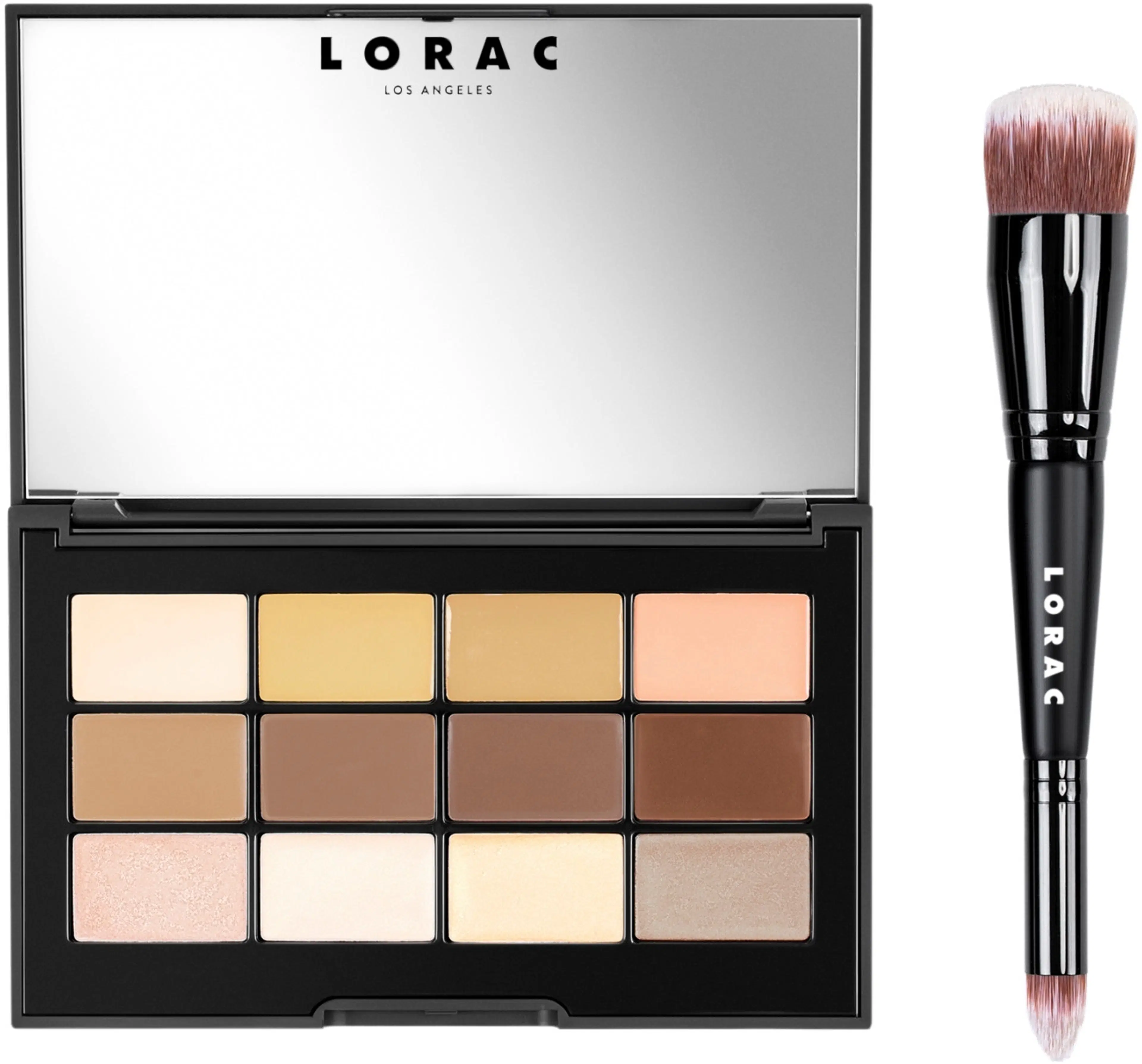 LORAC PRO Conceal & Contour Palette & Makeup Brush 13,2g + sivellin