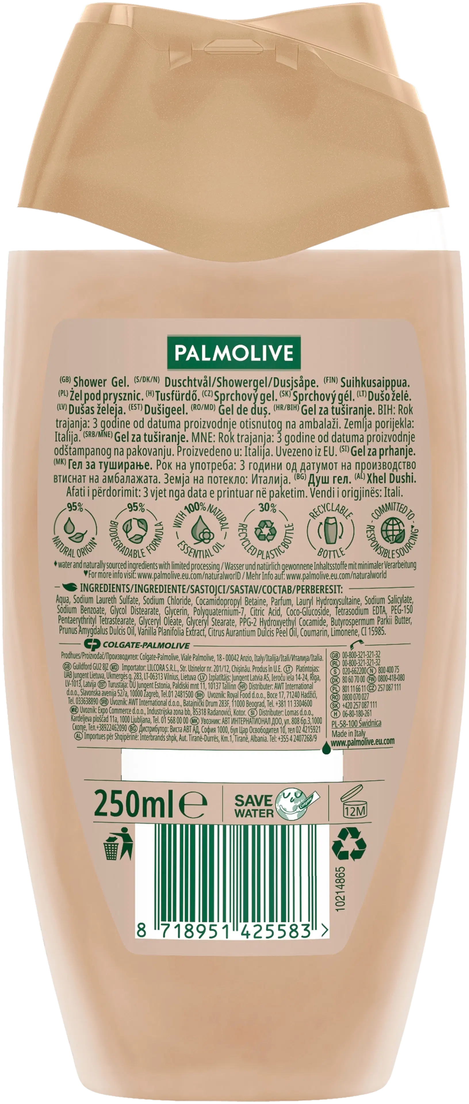 Palmolive Thermal Spa Smooth Butter suihkusaippua 250ml