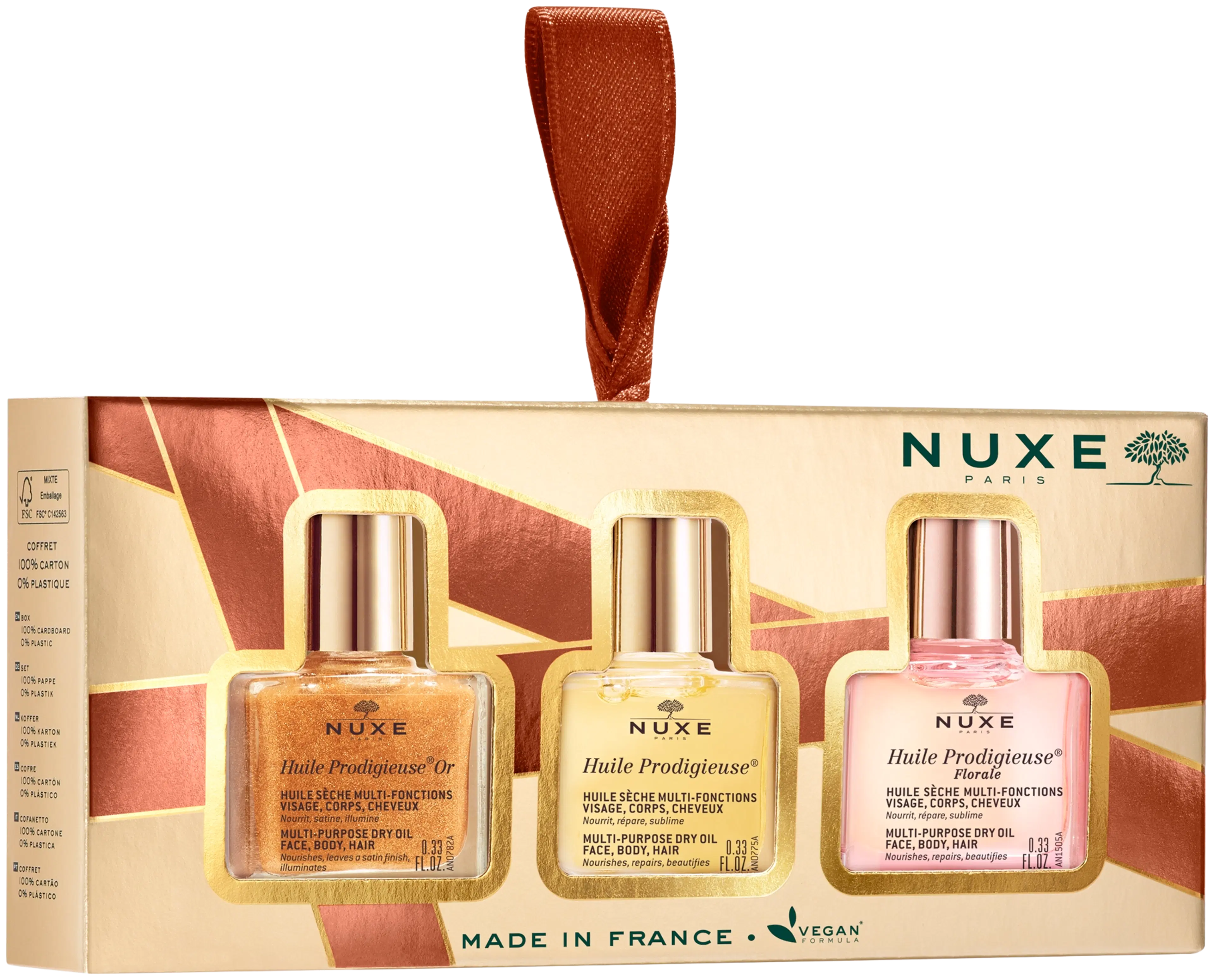 Nuxe set Mini Huile Prodigieuse Dry Oil Kit kuivaöljy setti
