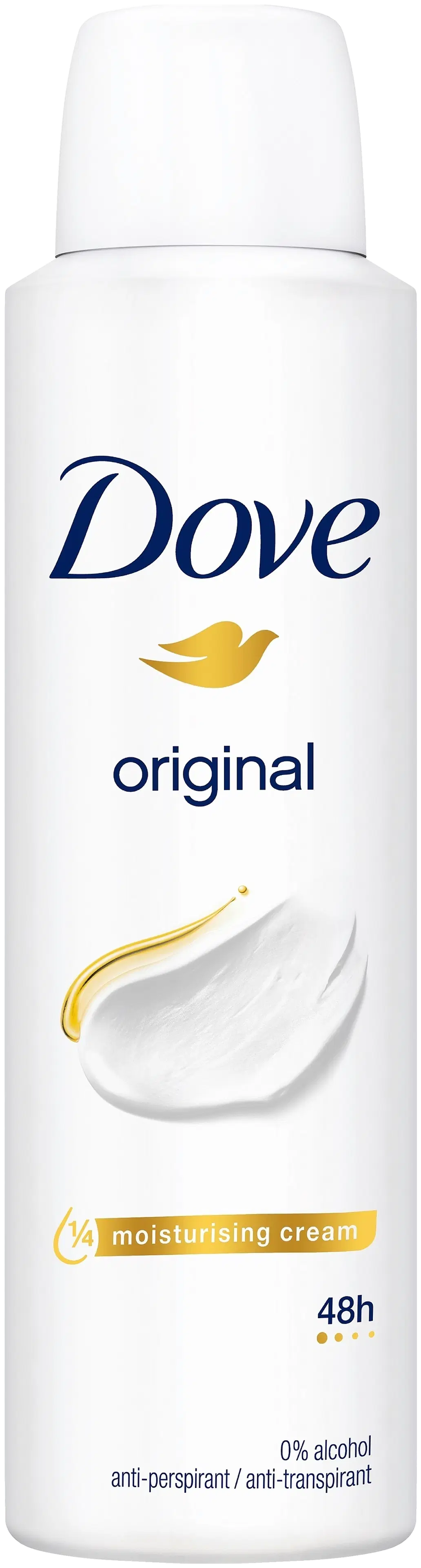 Dove 48h Original Antiperspirantti Deodorantti spray mukana kosteusvoide 150 ml