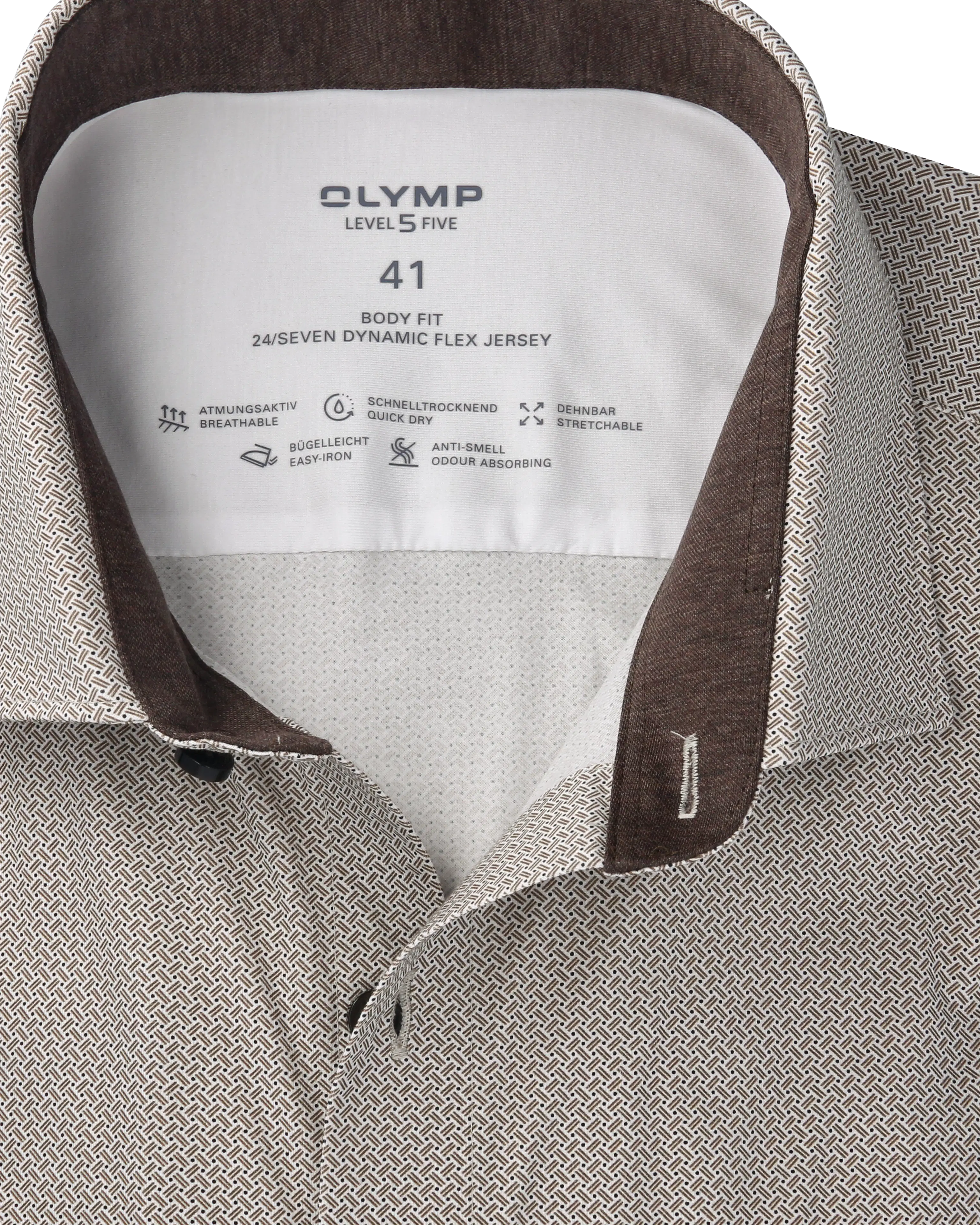 Olymp Level Five Body Fit Jersey kauluspaita