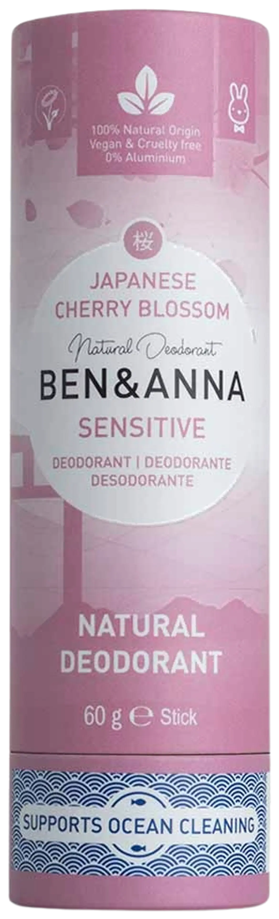 Ben & Anna Sensitive Japanese Cherry Blossom Deodorantti 60 g