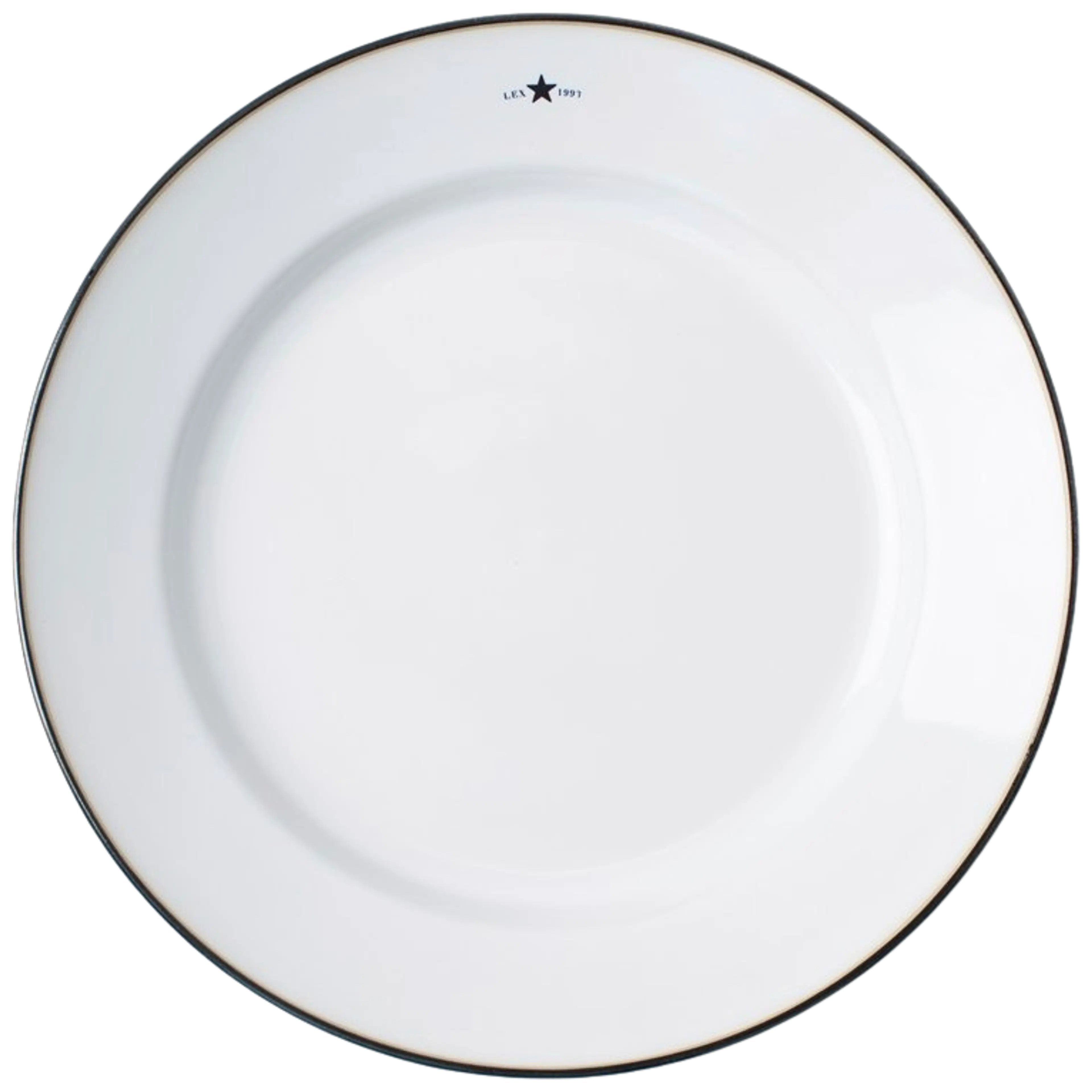 Lexington Stoneware ruokalautanen 28cm valkoinen/tummansininen