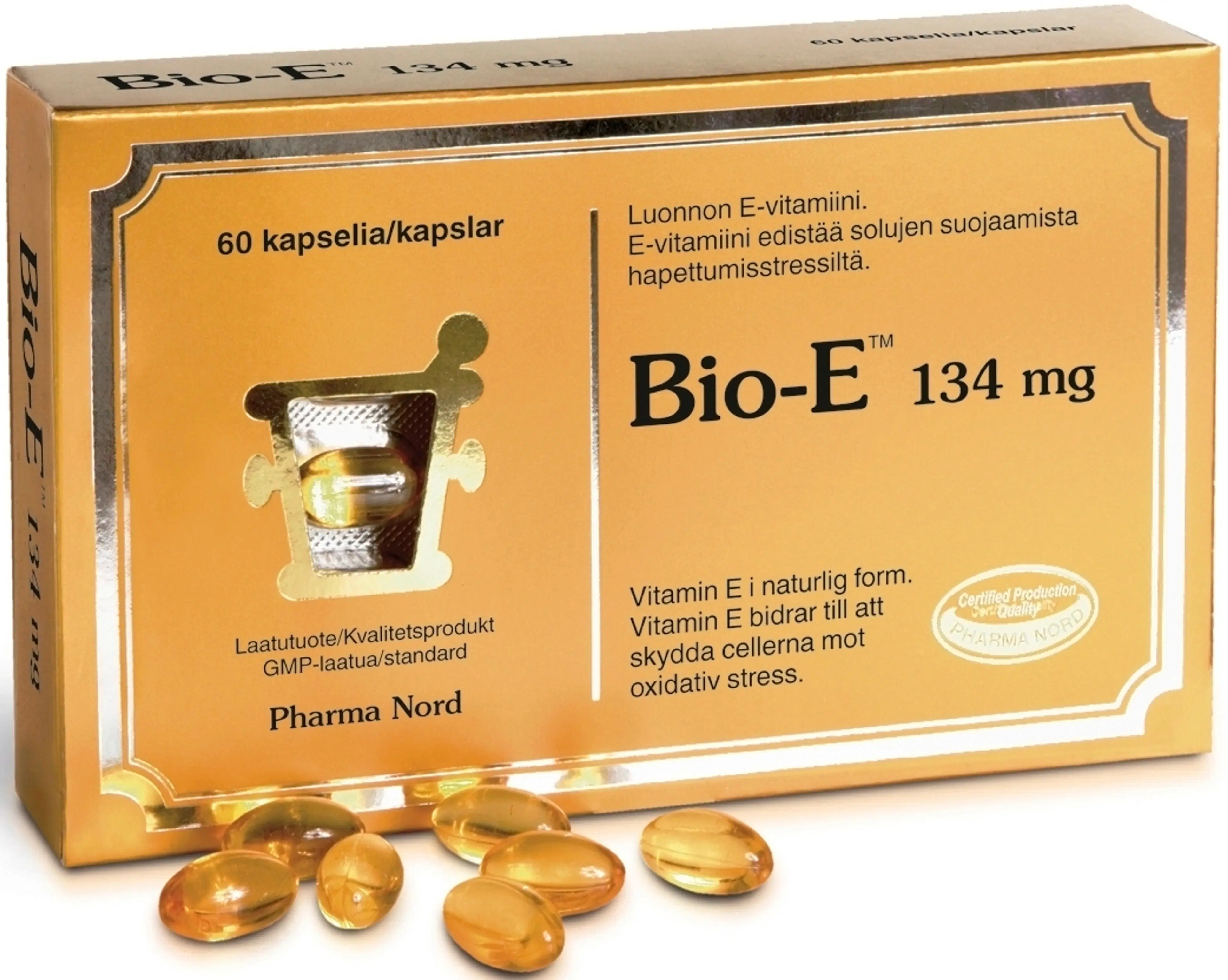 Pharma Nord Bio-E™ 134 mg E-vitamiini 60 kaps.