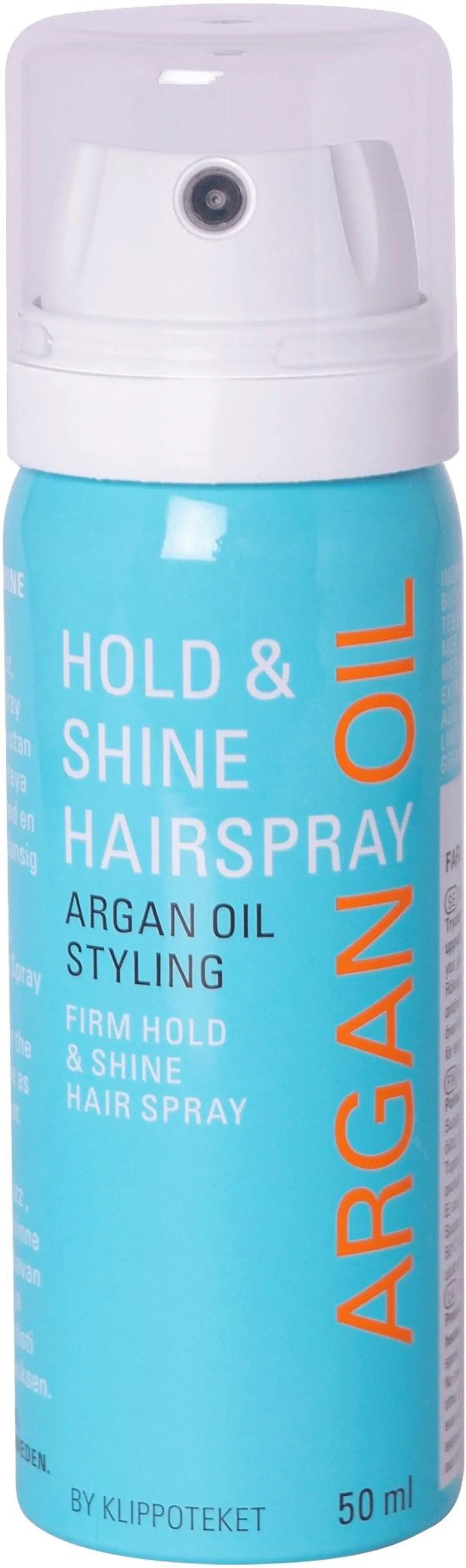 Klippoteket Argan Oil Hairspray hiuskiinne 50 ml