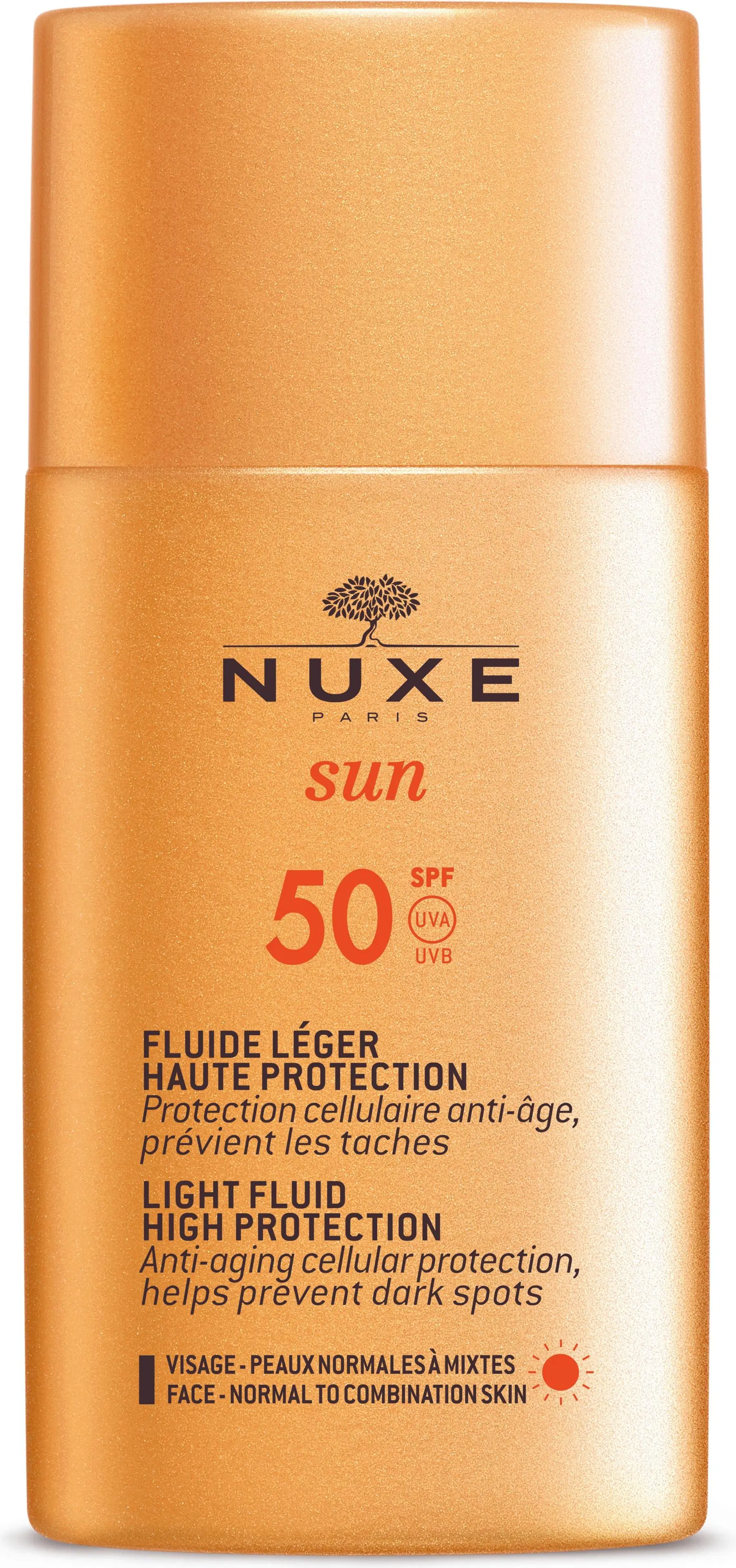 NUXE Sun Light Fluid Very High Protection SPF 50 aurinkosuojaemulsio 50 ml