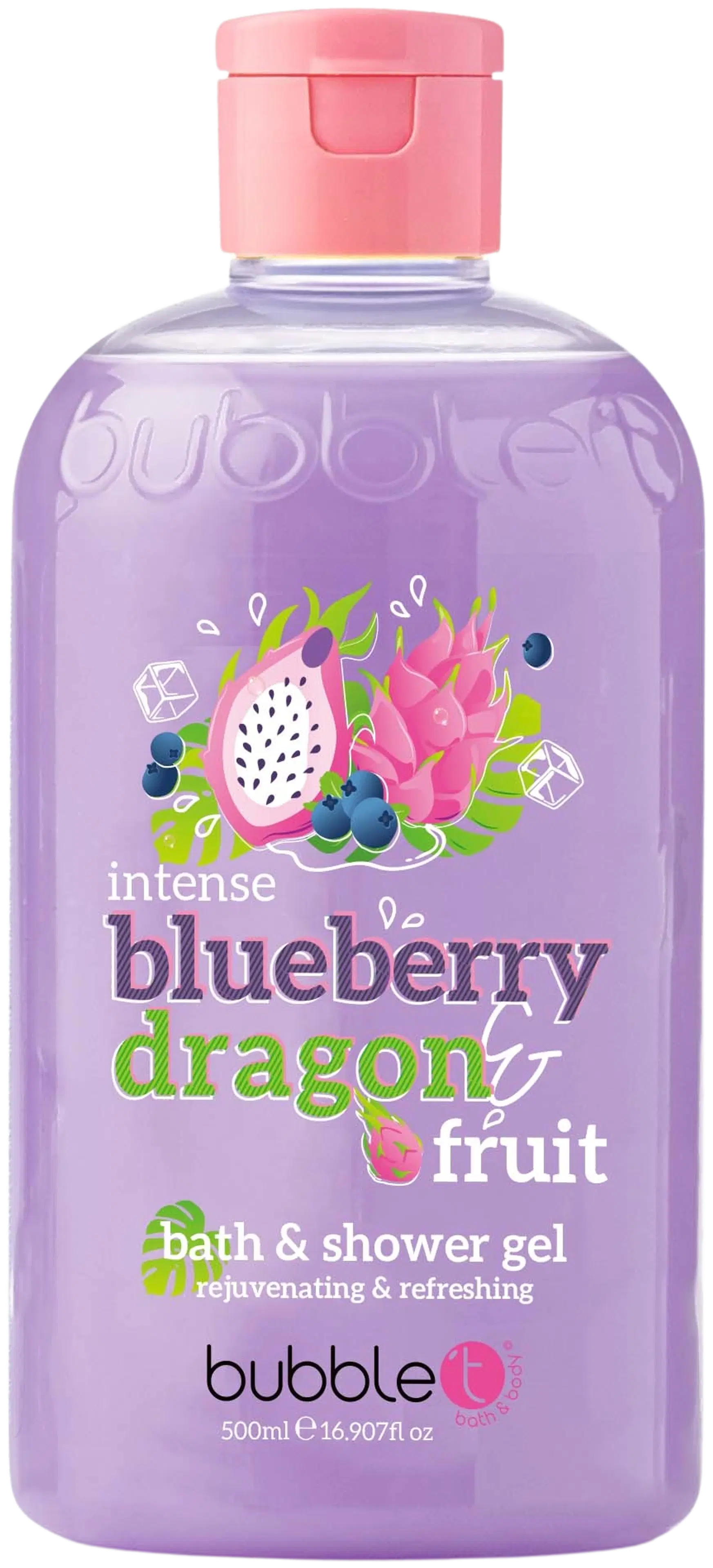 Bubble T Smoothie Blueberry & Dragon Fruit Bath & Shower Gel -suihkugeeli 500 ml