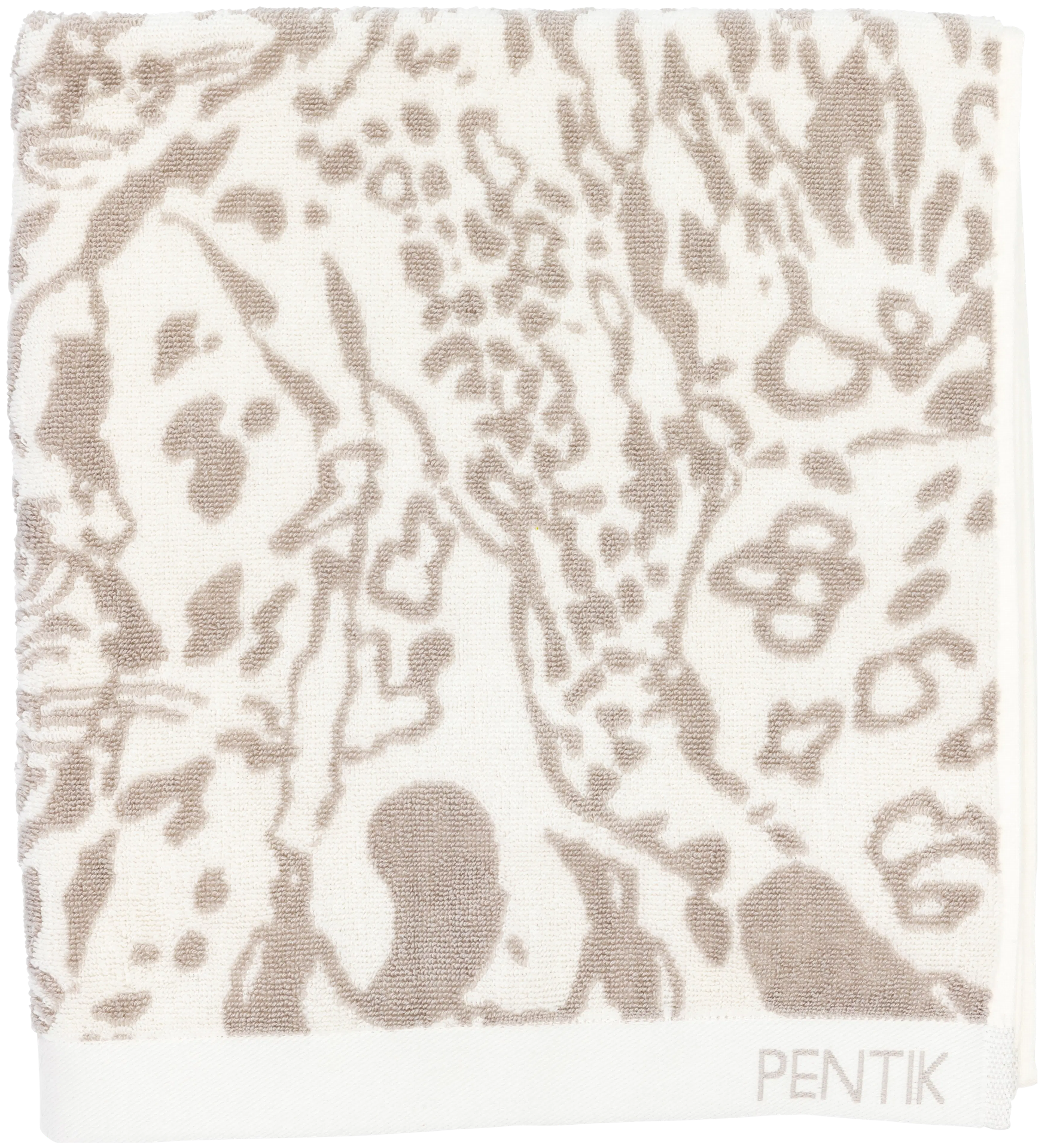 Pentik Villikissa kylpypyyhe 70x150 cm, vaaleanruskea