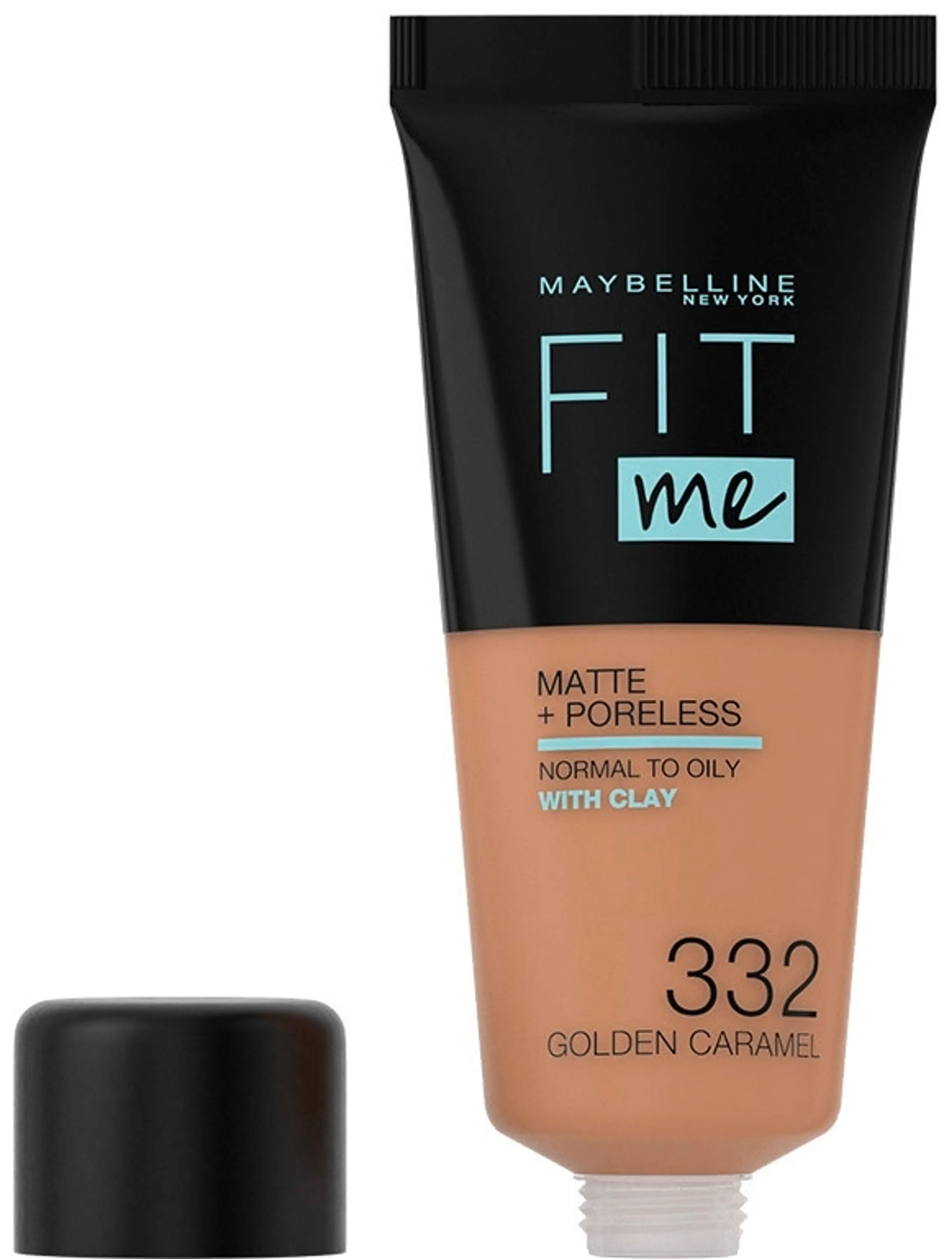 Maybelline New York Fit Me Matte+Poreless -meikkivoide 332 Golden Caramel 30ml
