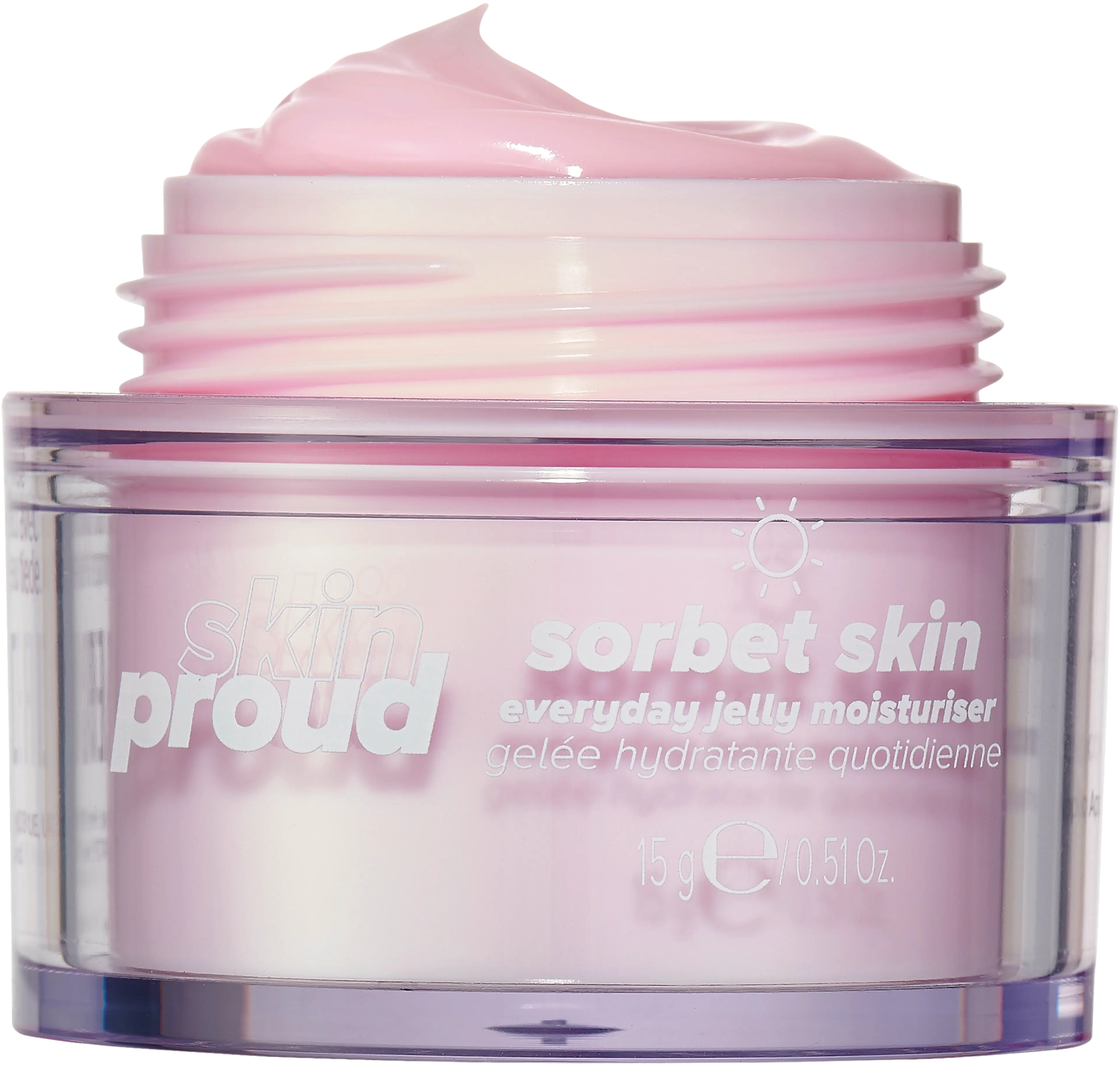 Skin Proud Sorbet Skin Everyday Jelly Moisturiser -kosteuttava geelivoide 15ml matkakoko