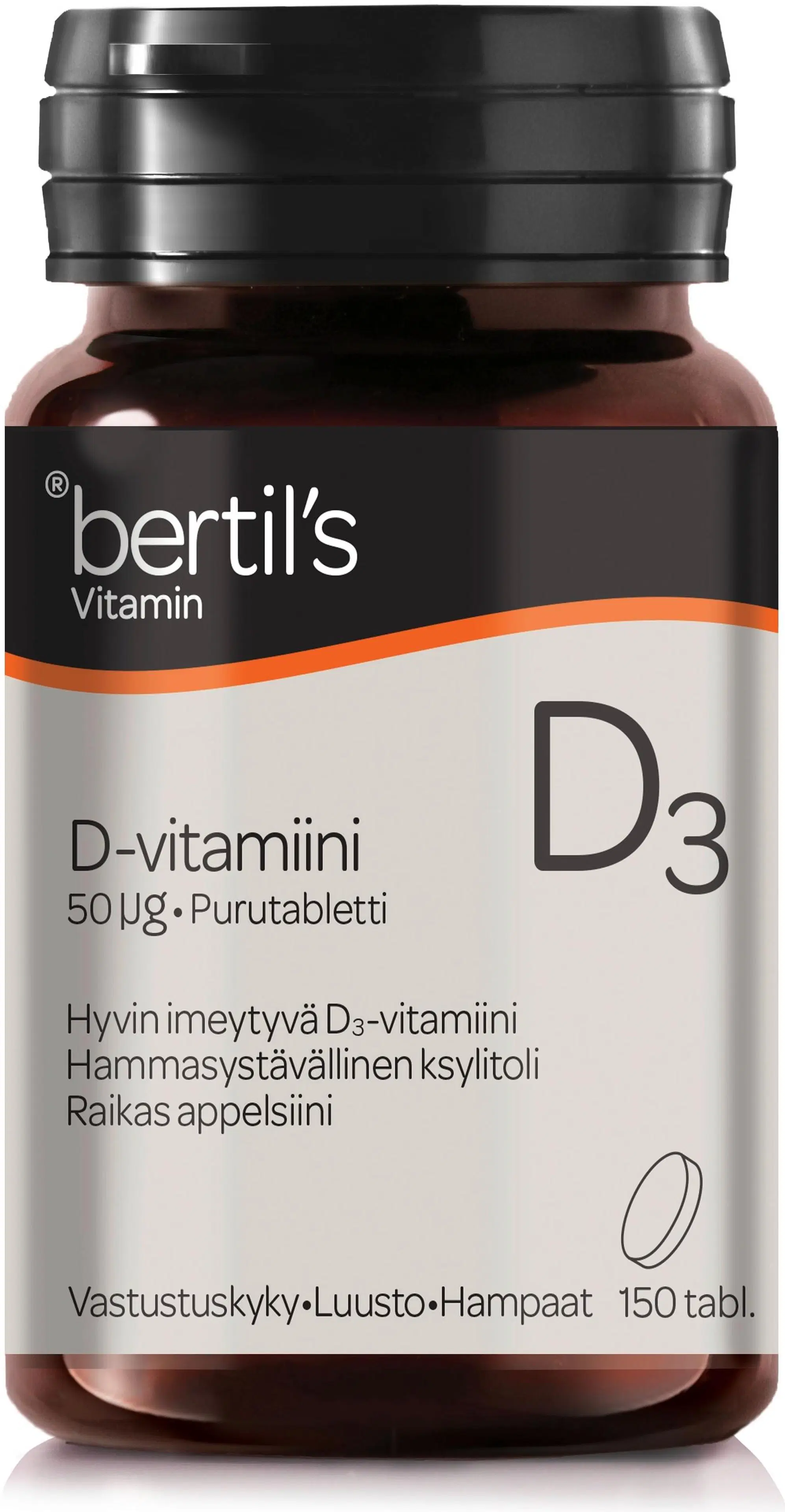bertil's D3-vitamiini 50 mcg 150 tabl.