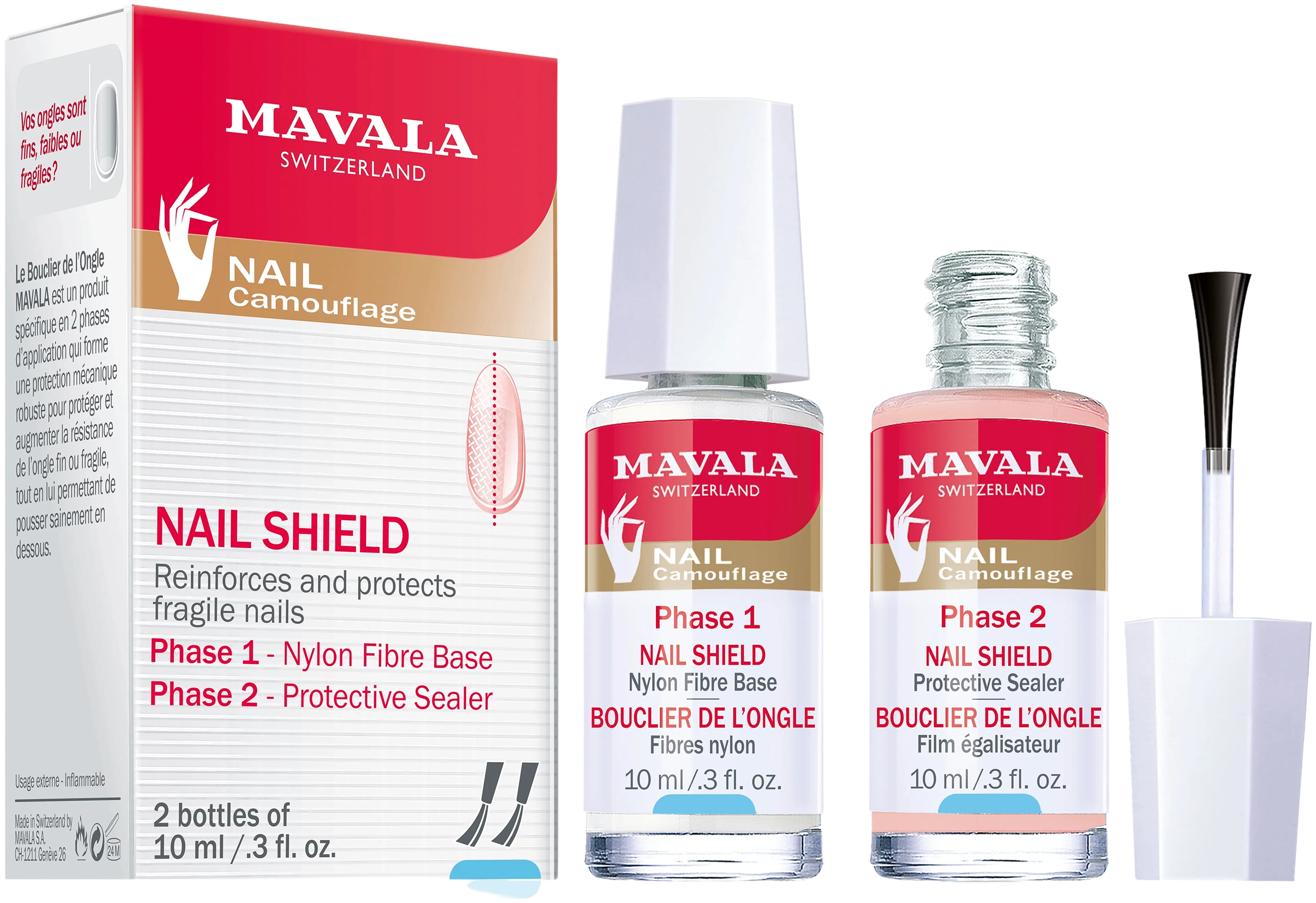 Mavala 2x10ml Nail Shield kynnenvahvistaja