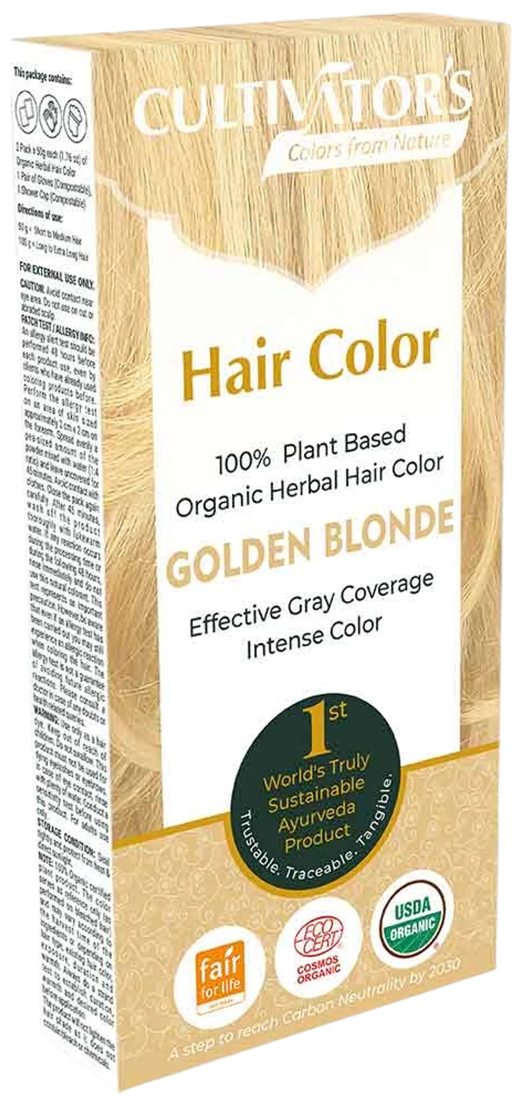Cultivator's Hair Color Kasviväri Golden Blonde 100g