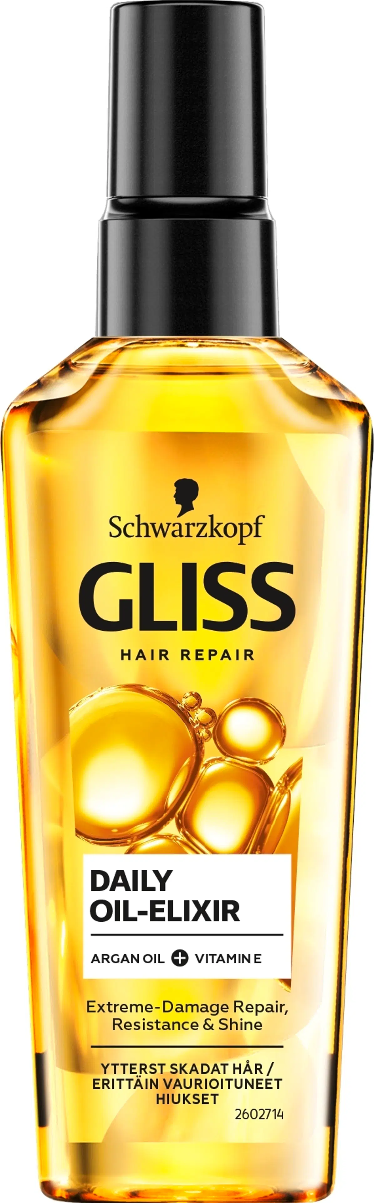 Schwarzkopf Gliss 75ml Daily Oil Elixir hoitoöljy