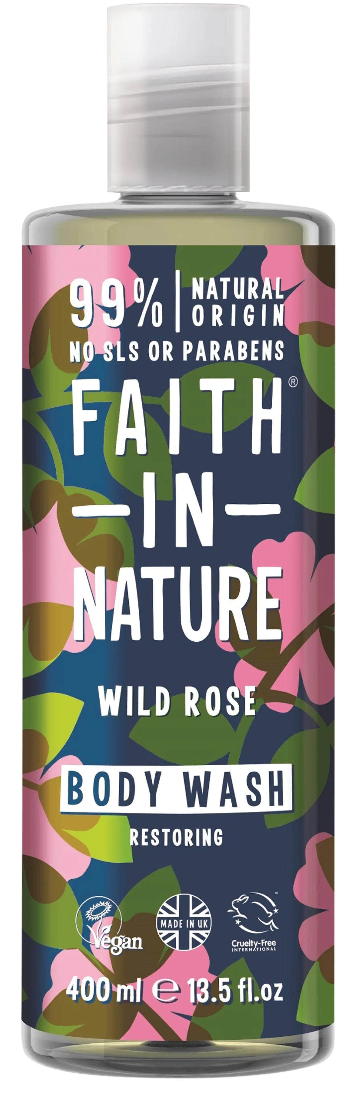 Faith in Nature Suihkusaippua Wild Rose 400ml