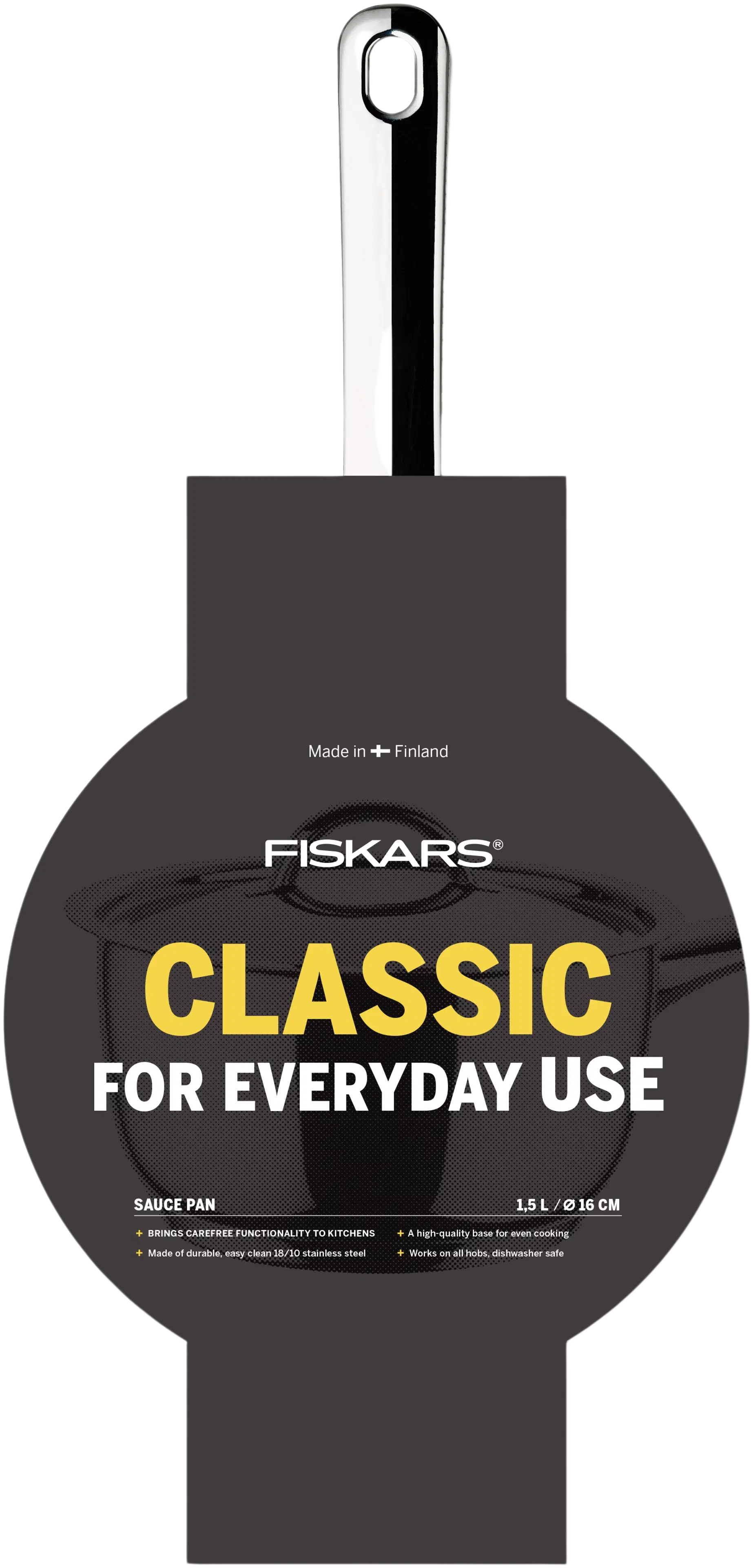 Fiskars Classic teräskasari 1,5l