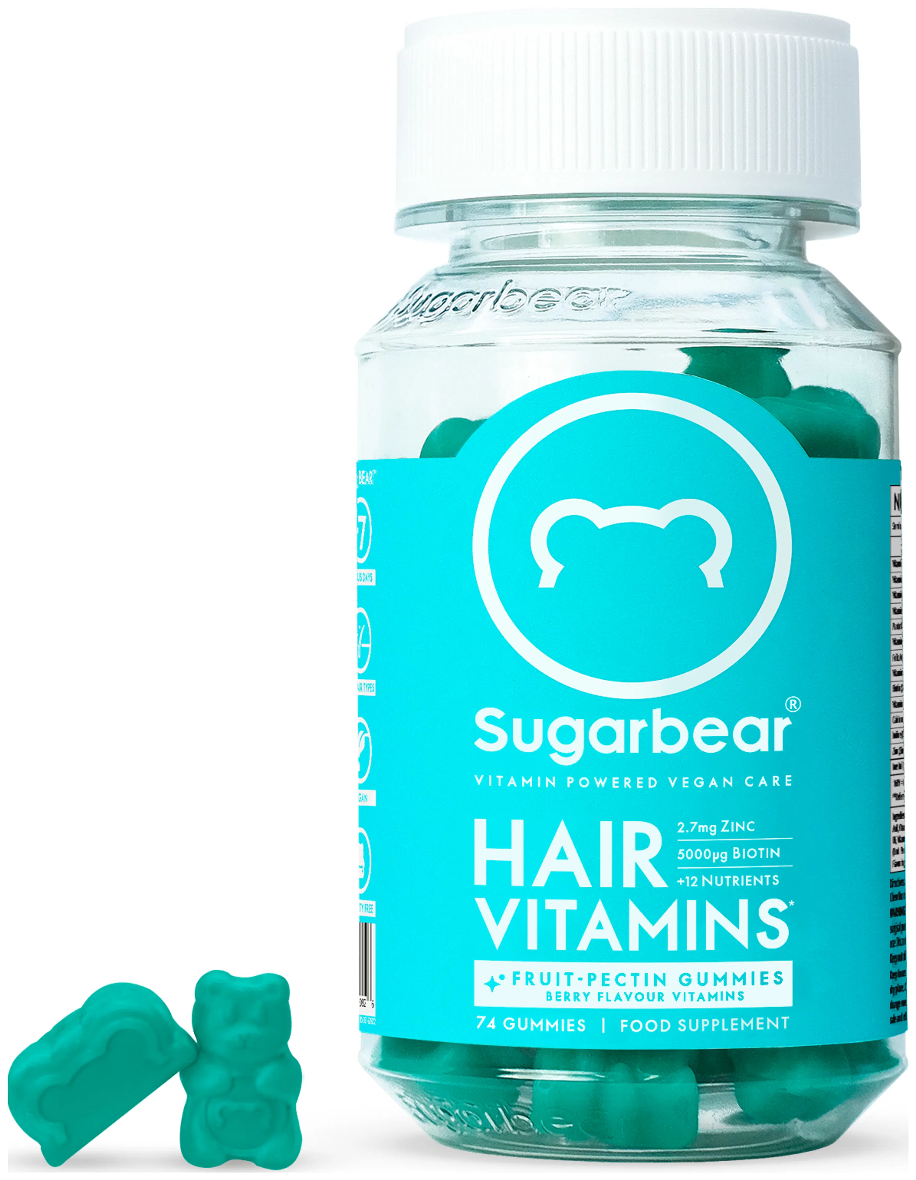 SugarBearHair Vitamins vitamiini hiuksille 74 kpl