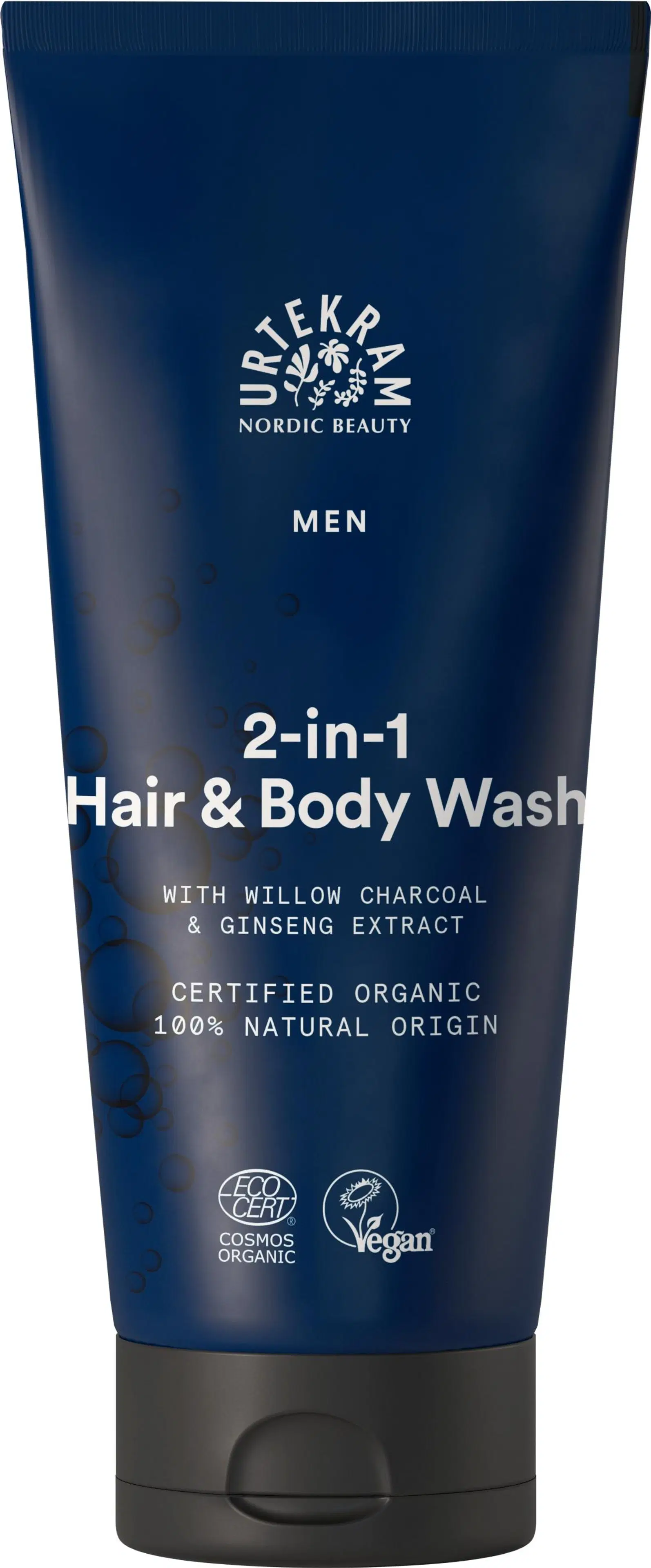 URTEKRAM Luomu MEN 2in1 Hair & Body Wash 200ml