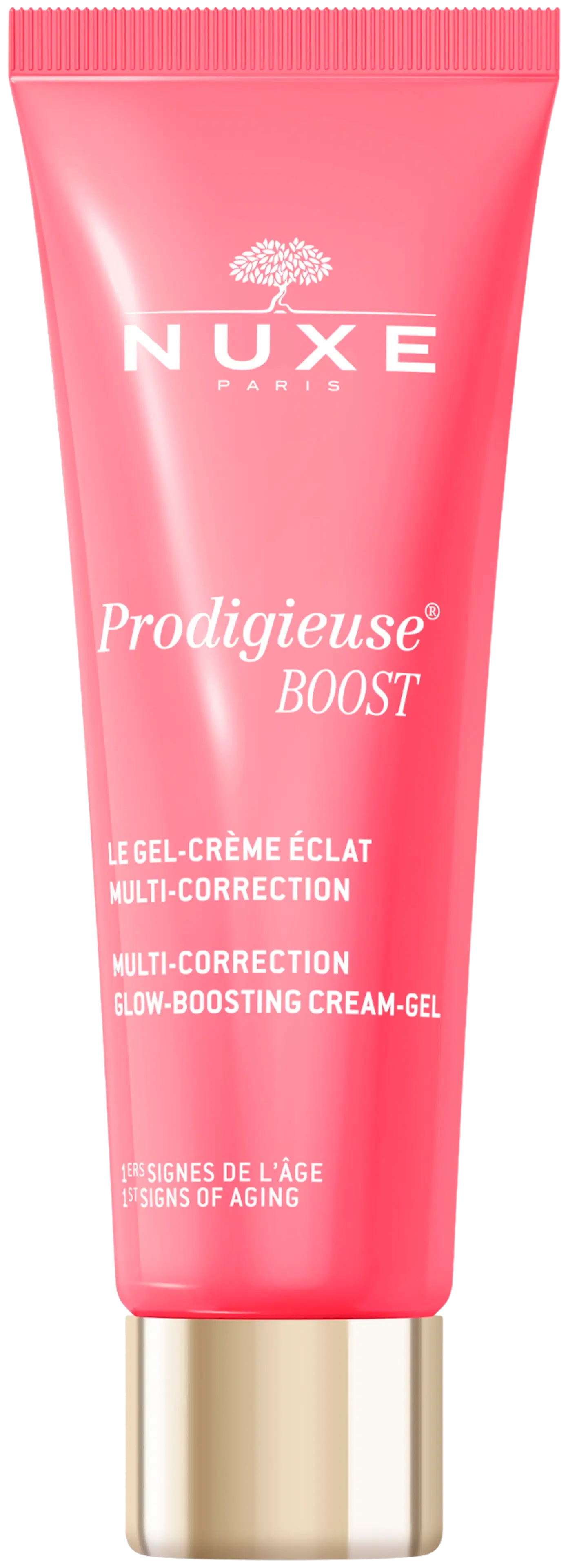 Nuxe Prodigieuse Boost Multi-Correction Glow-Boosting Cream-Gel heleyttävä geelivoide kasvoille 40 ml