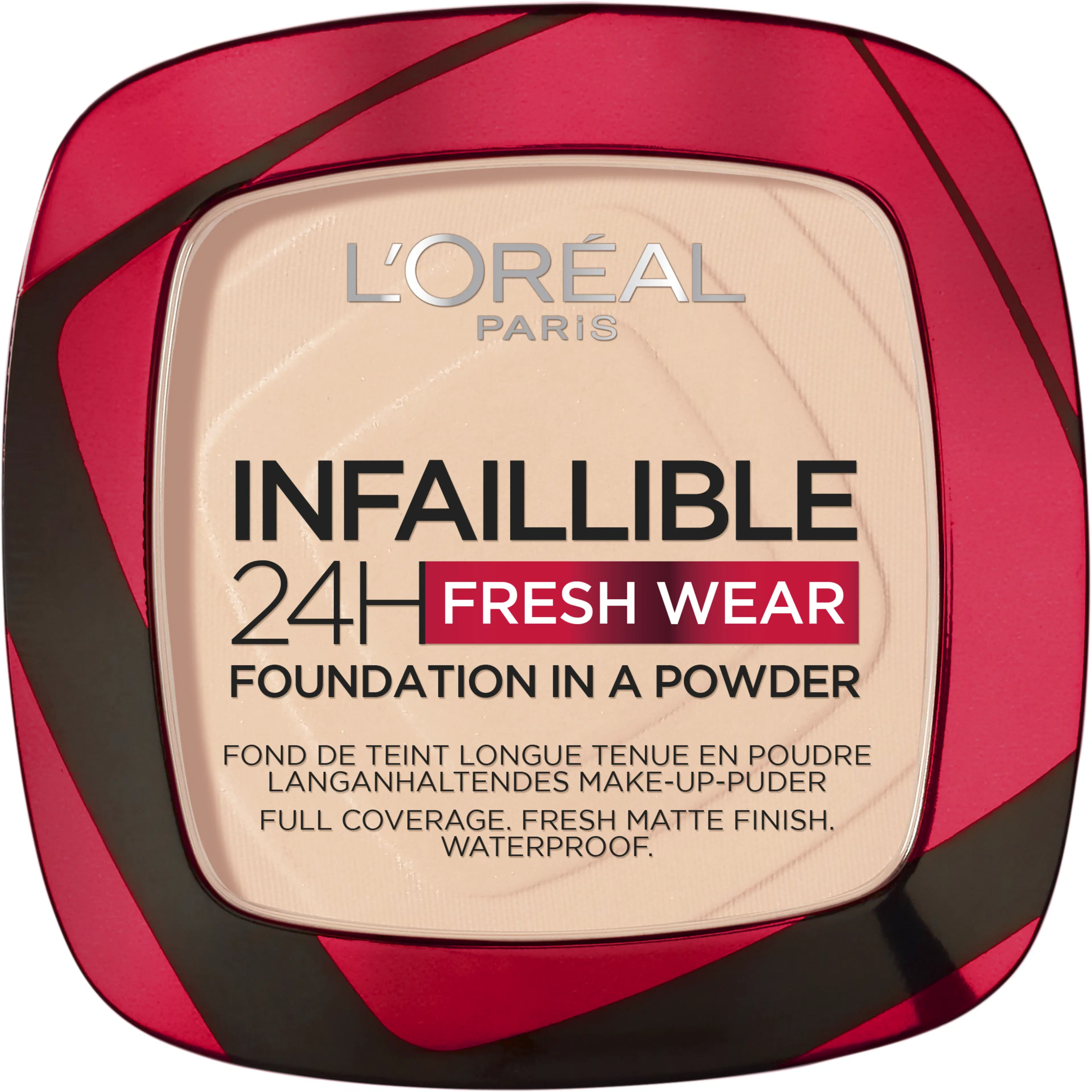 L'Oréal Paris Infaillible 24h Fresh Wear 180 Rose Sand meikkipuuteri 9 g