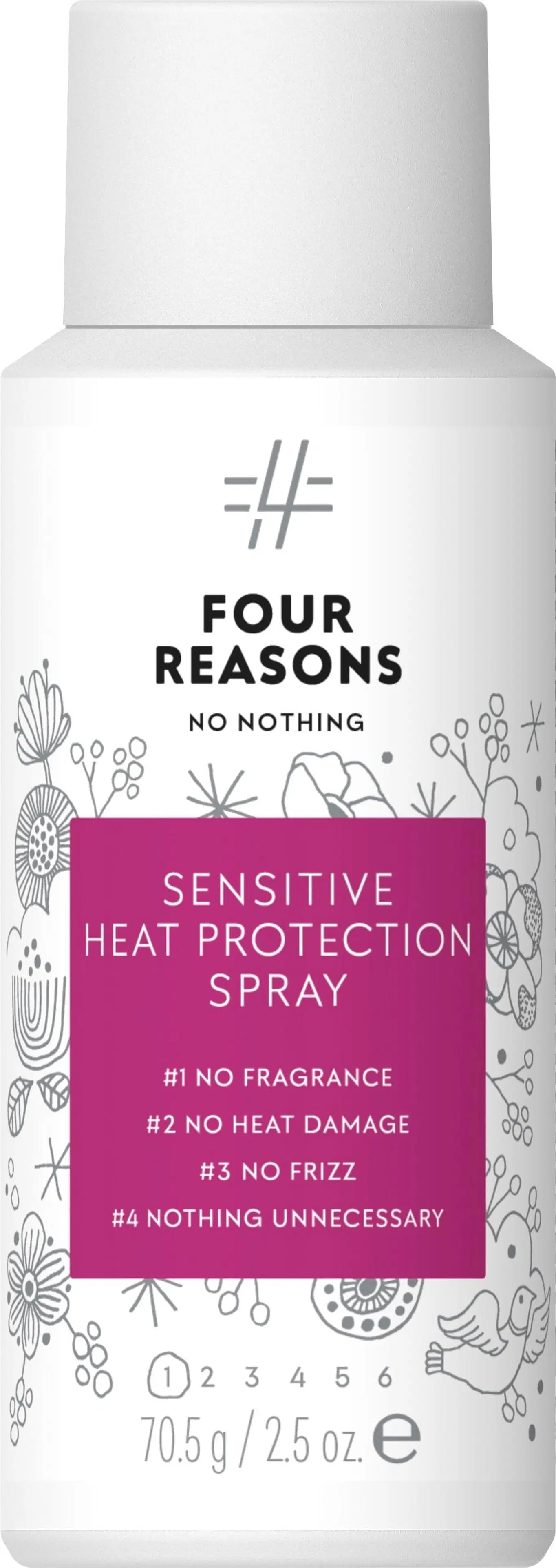 Four Reasons No Nothing Sensitive Heat Protection Spray lämpösuojasuihke 100 ml