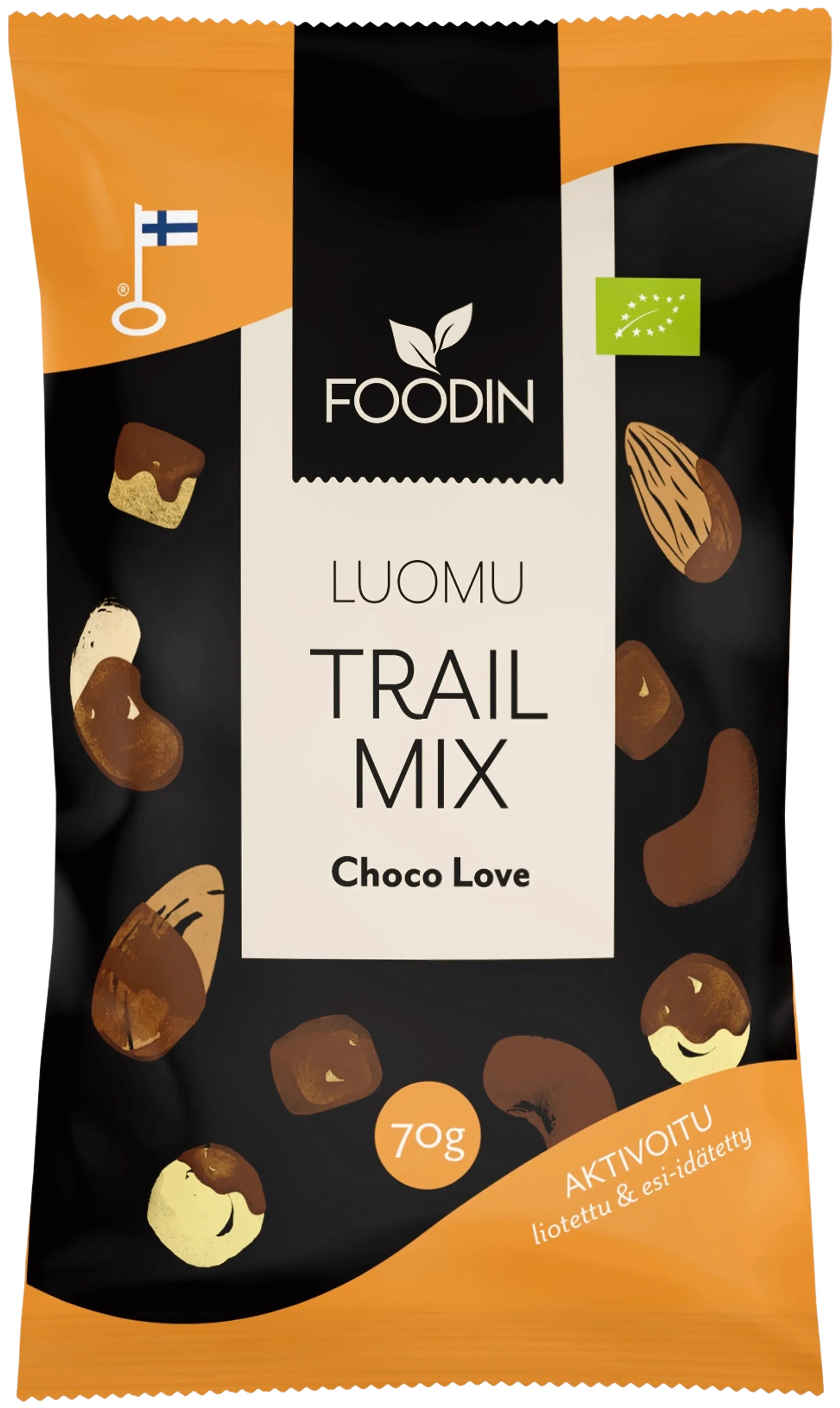 Foodin Trail Mix Chocolove luomu 70g