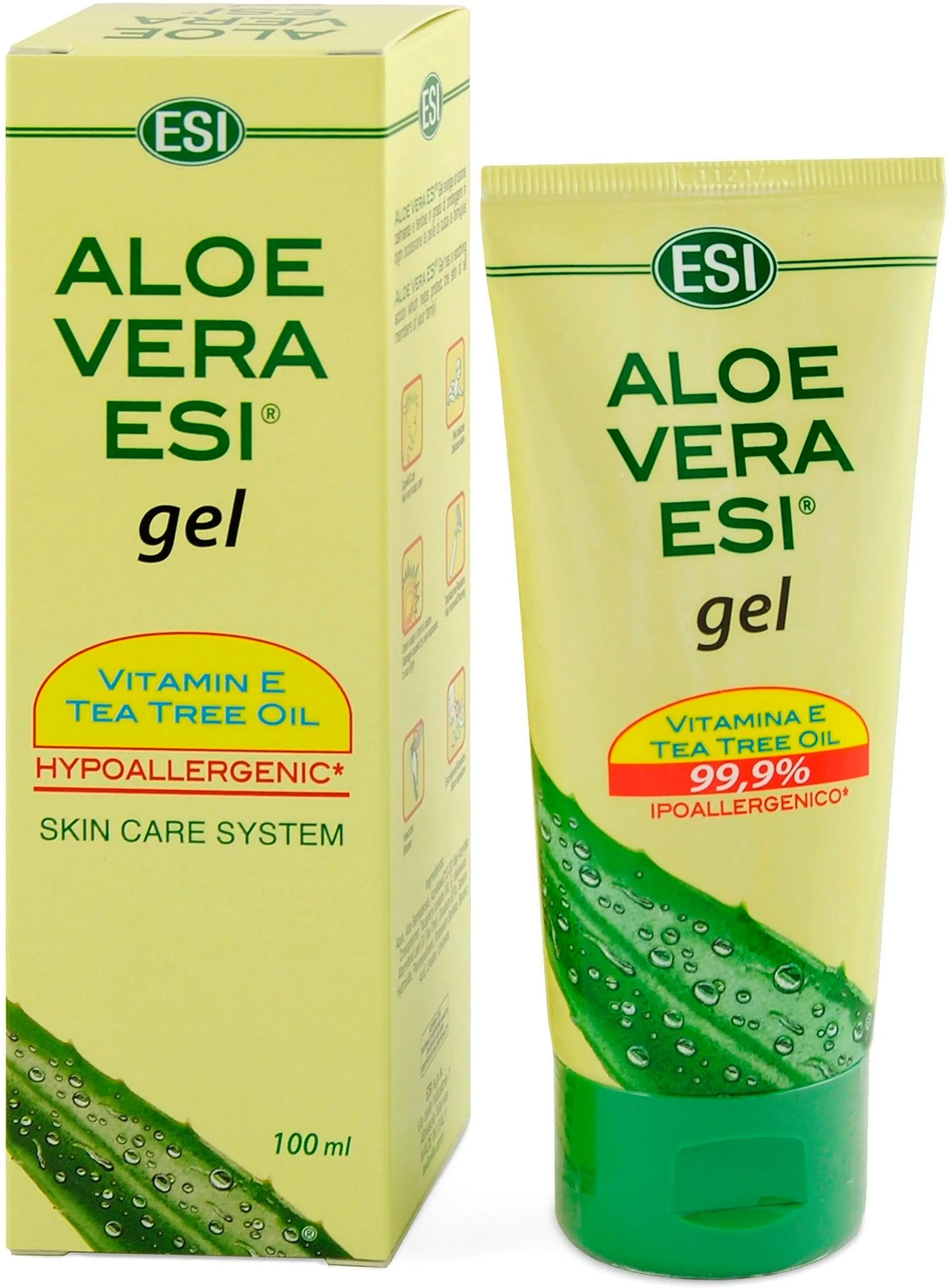 ESI Aloe Vera Esi® + E-vitamiini + Teatree geeli 100% 100 ml