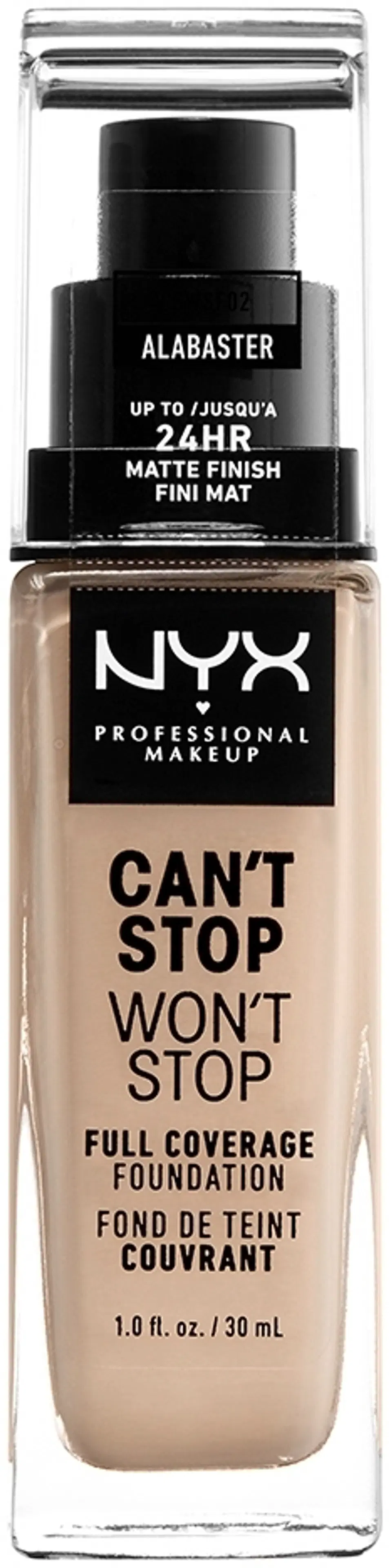 NYX Professional Makeup Can't Stop Won't Stop Full Coverage Foundation meikkivoide 30 ml