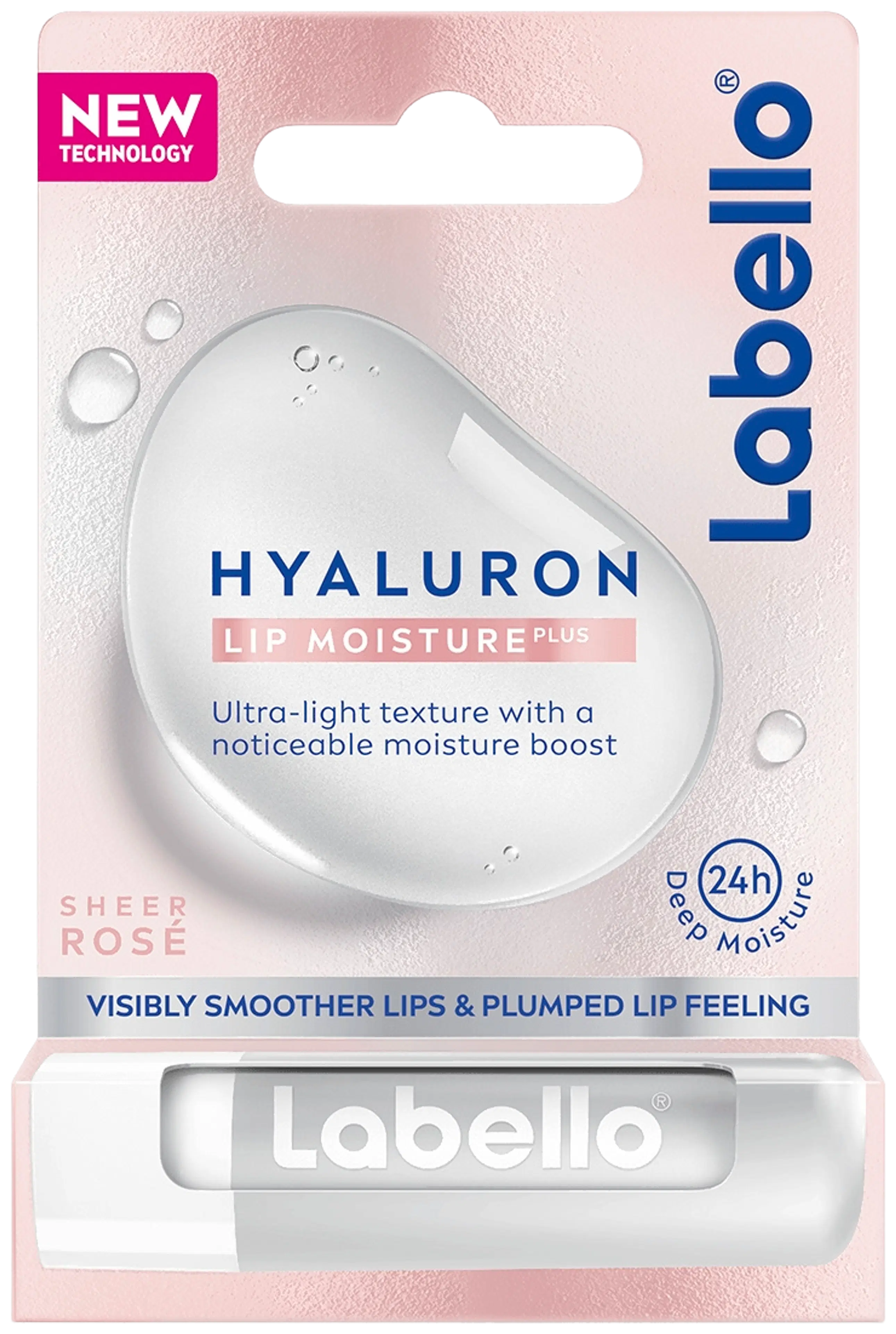 Labello 5,2g Hyaluron Moisture Plus Rosé -huulivoide