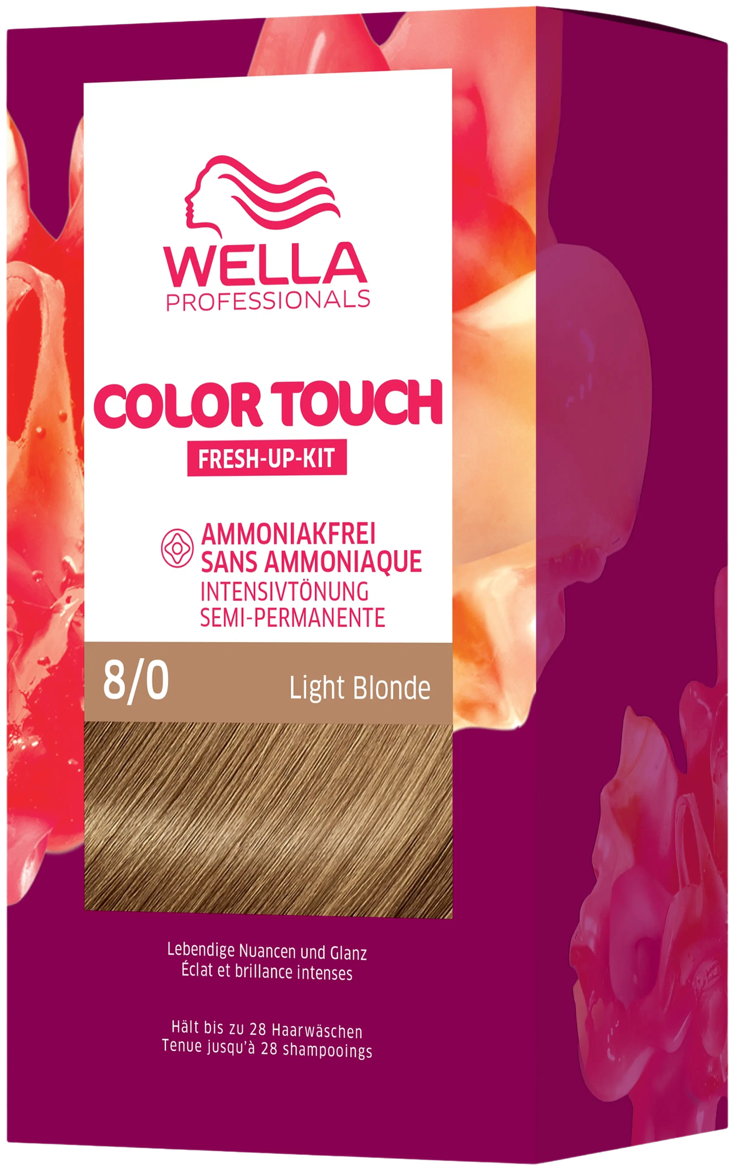 Wella Professionals Color Touch Pure Naturals Light Blonde 8/0 kotiväri 130 ml