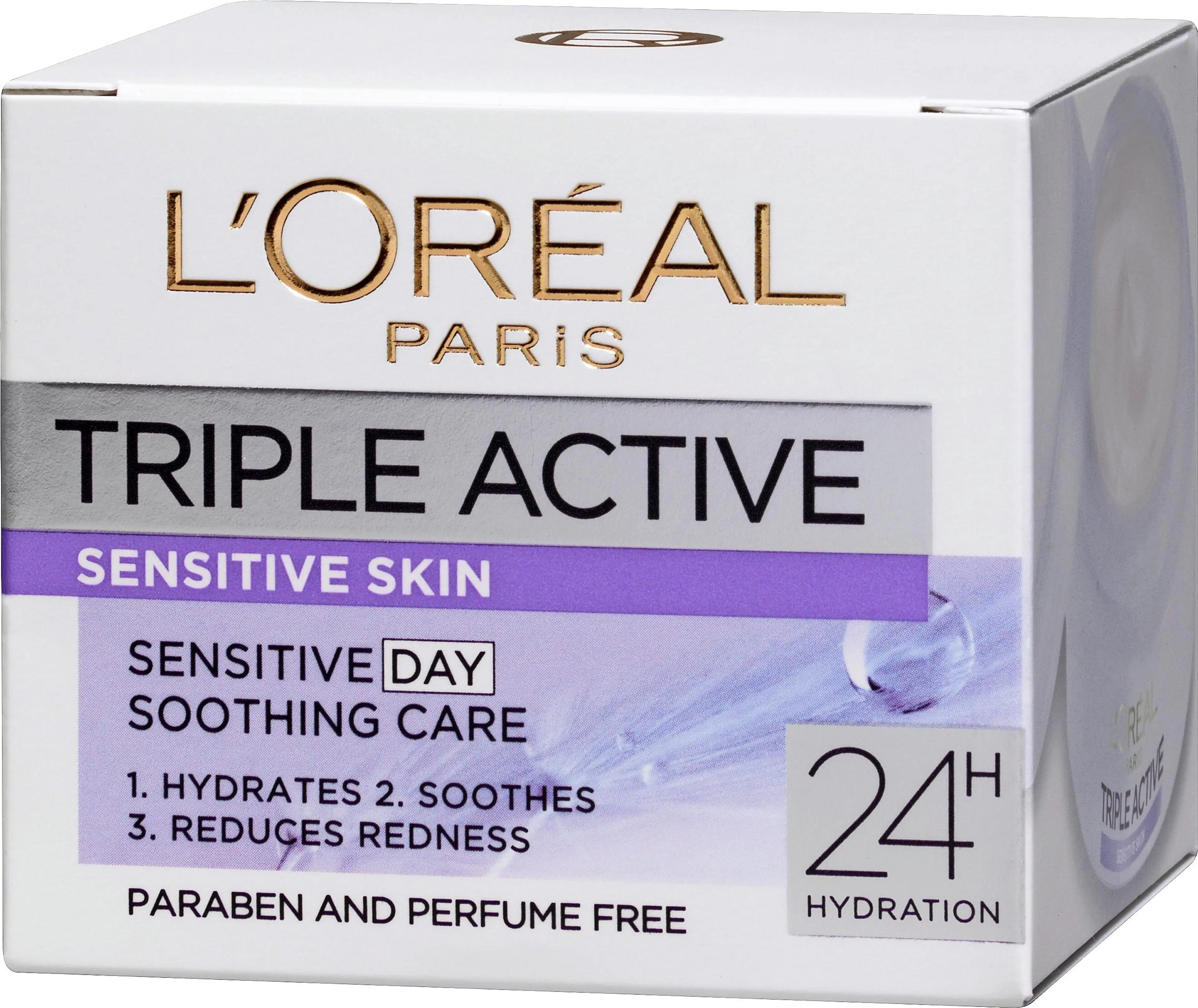 L'Oréal Paris Triple Active Sensitive kosteuttava päivävoide herkälle iholle 50ml