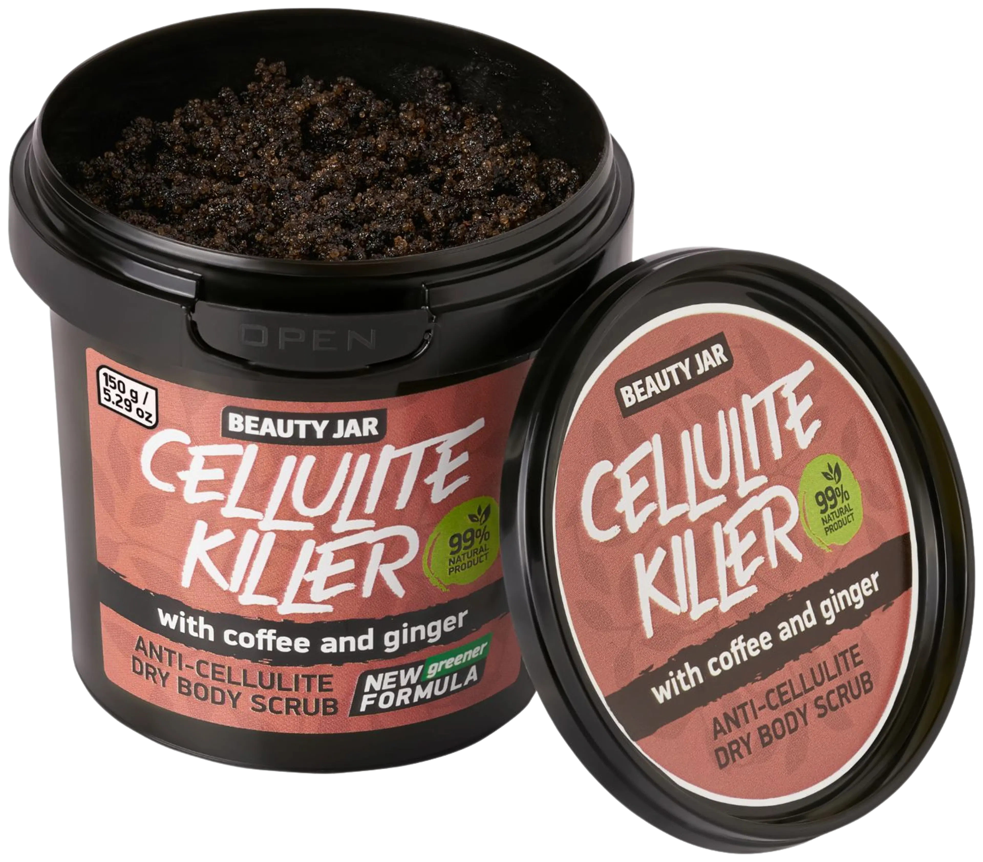 Beauty Jar Cellulite Killer Dry Body Scrub vartalokuorinta 150 g