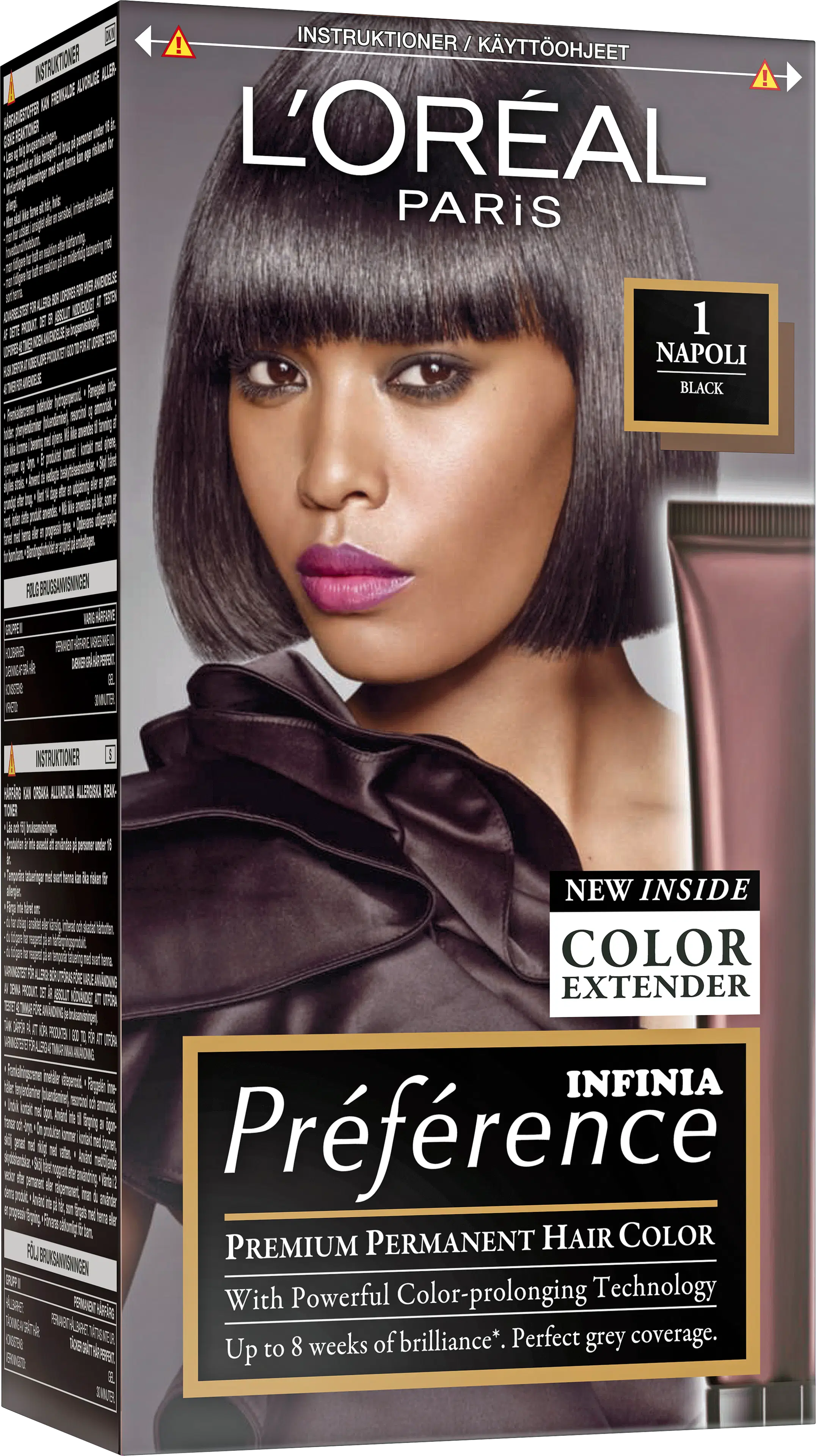 L'Oréal Paris Préférence 1 Napoli Black Musta kestoväri 1kpl