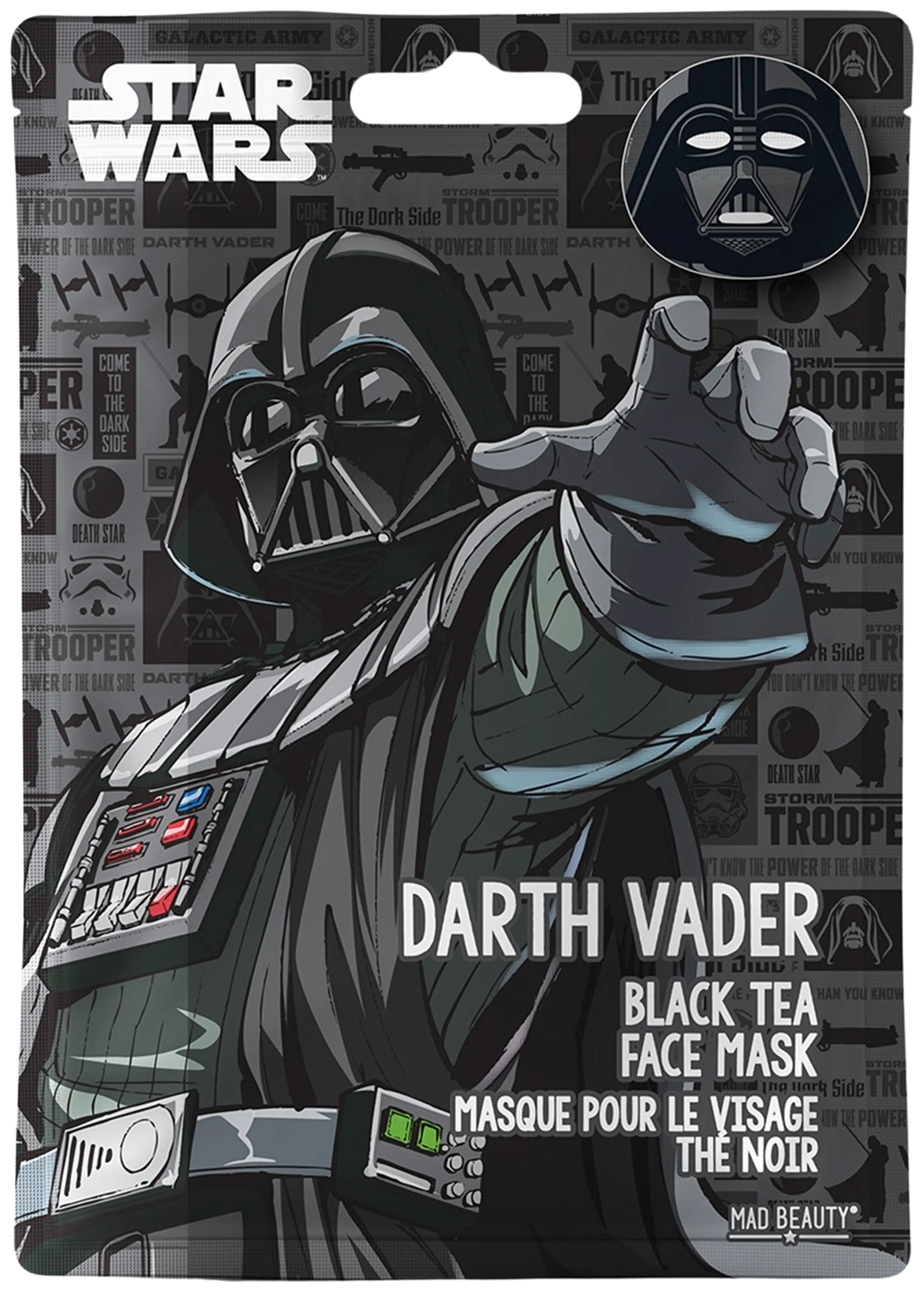 Mad Beauty Star Wars Face Mask Darth Vader -kangasnaamio