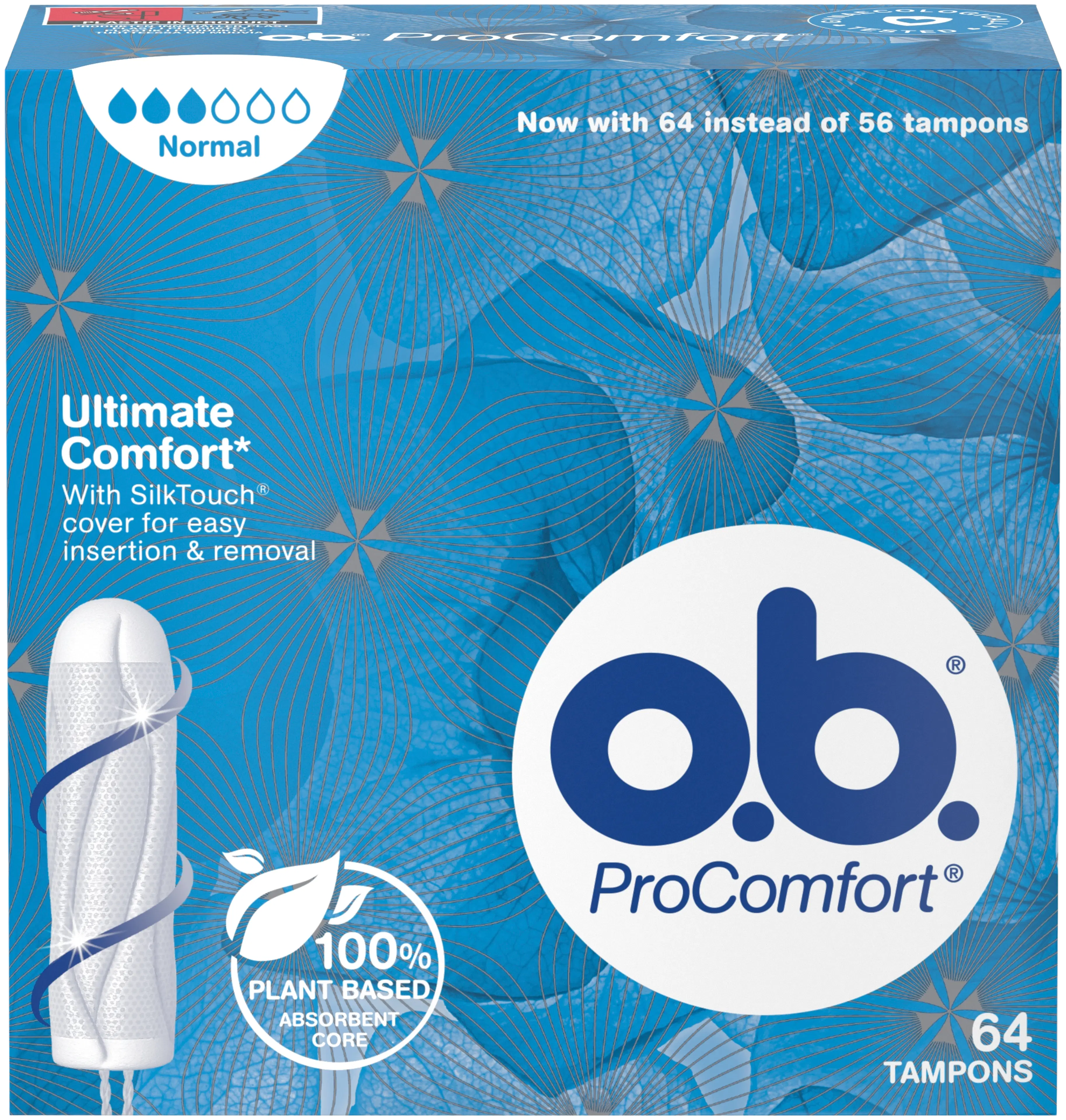 o.b. ProComfort Normal tamponi 64 kpl
