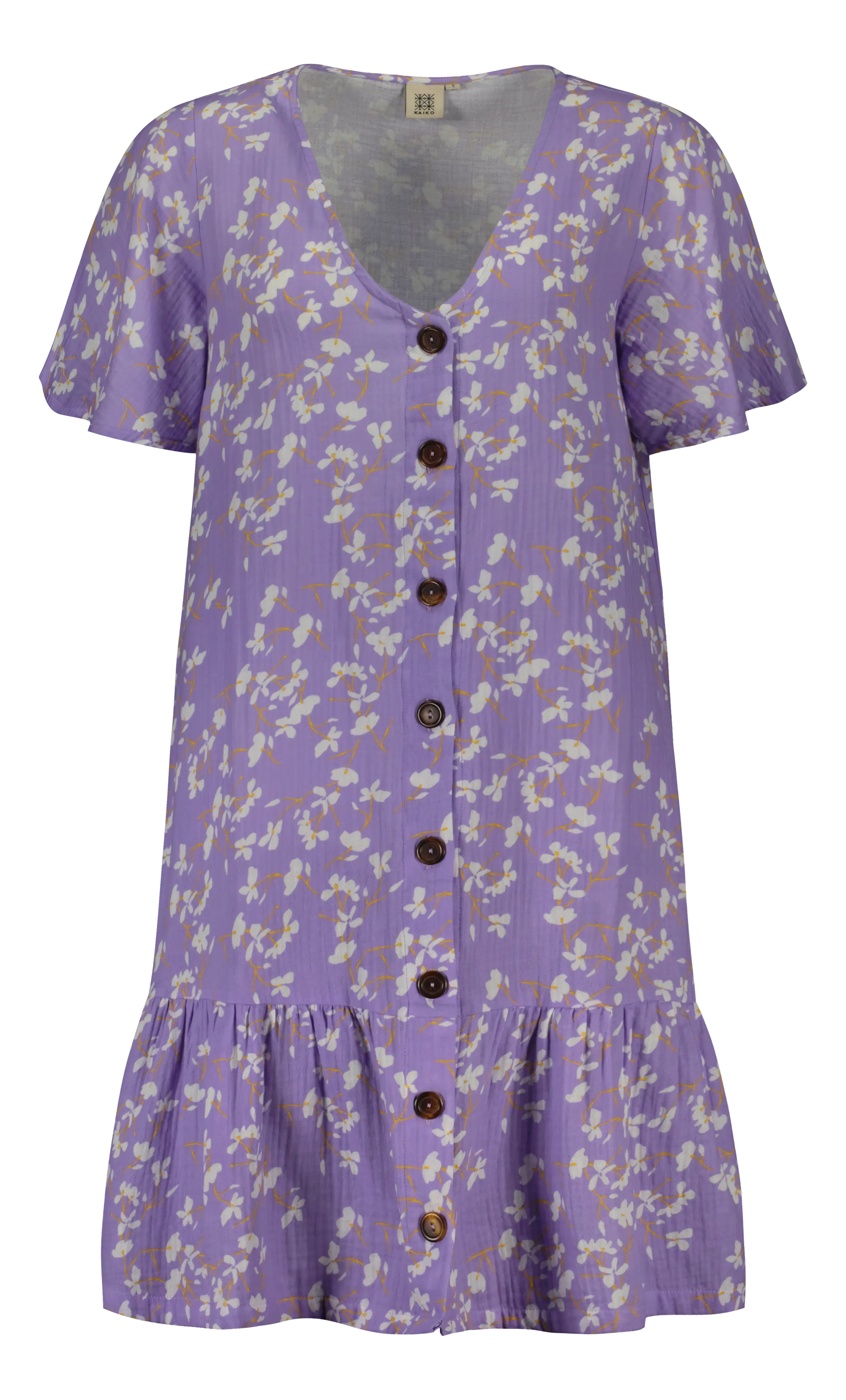 Kaiko Frill Button Dress mekko