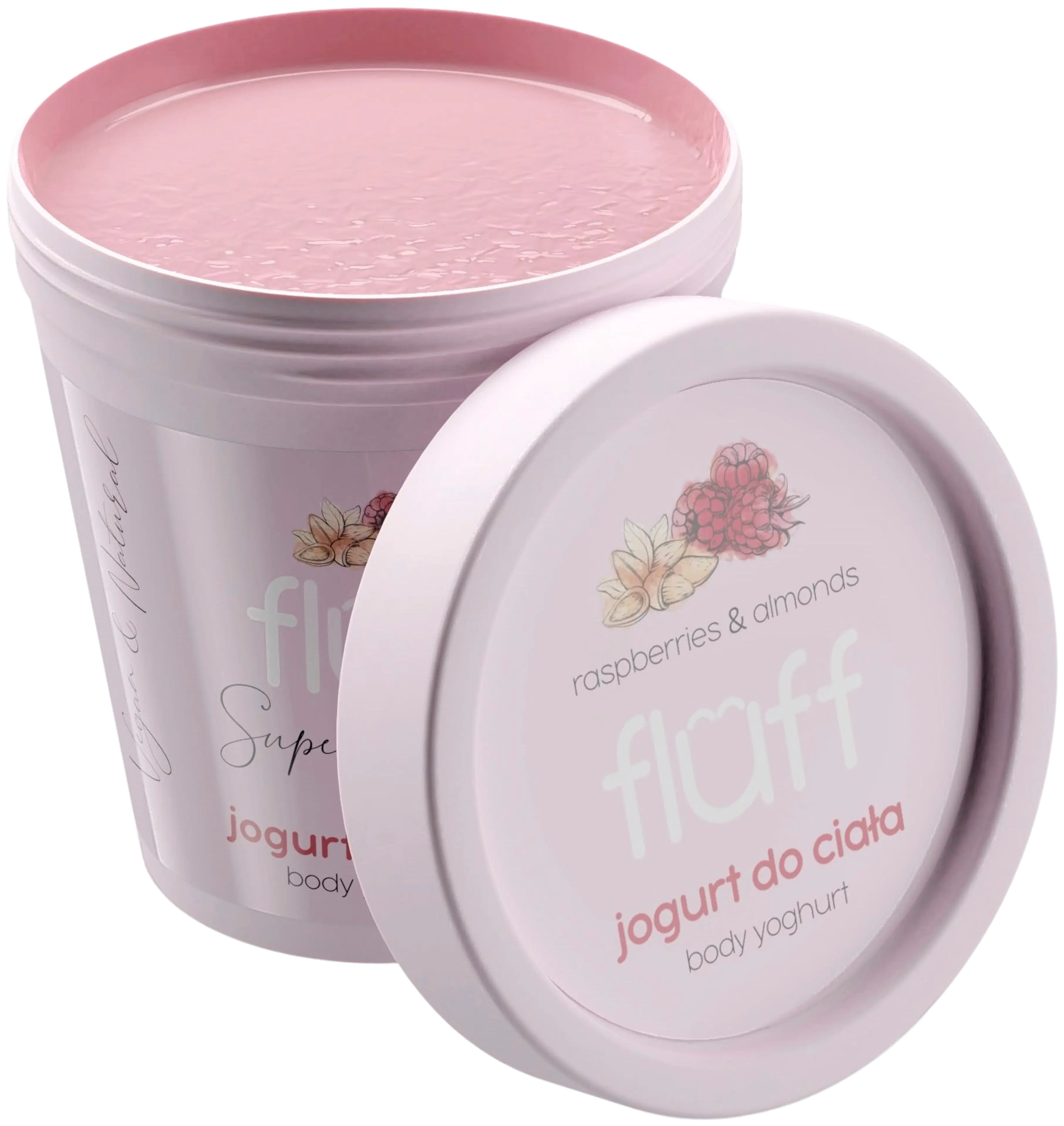 Fluff Body Yoghurt Raspberries & Almonds vartalovoide 180 ml