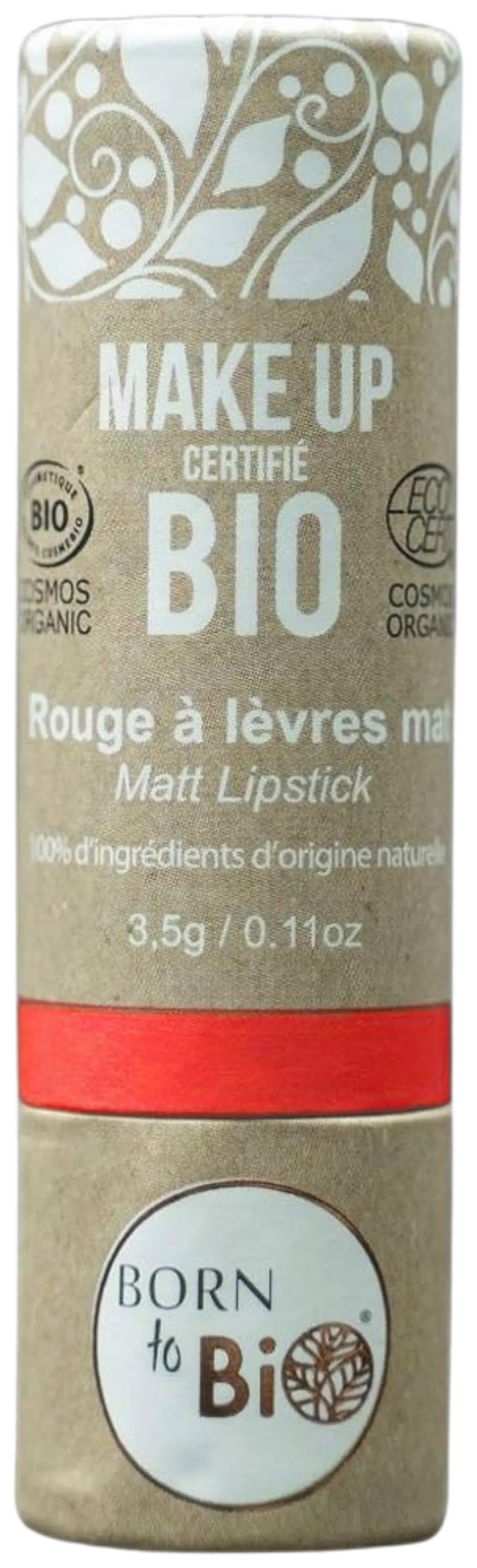 Born to Bio Organic Matt Lipstick mattahuulipuna 3,5g