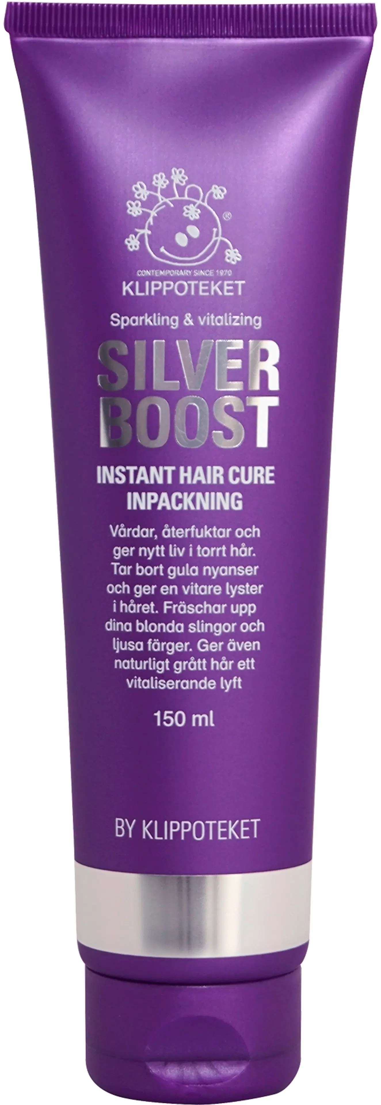 Klippoteket Hair Cure Silver Boost tehohoito 150 ml