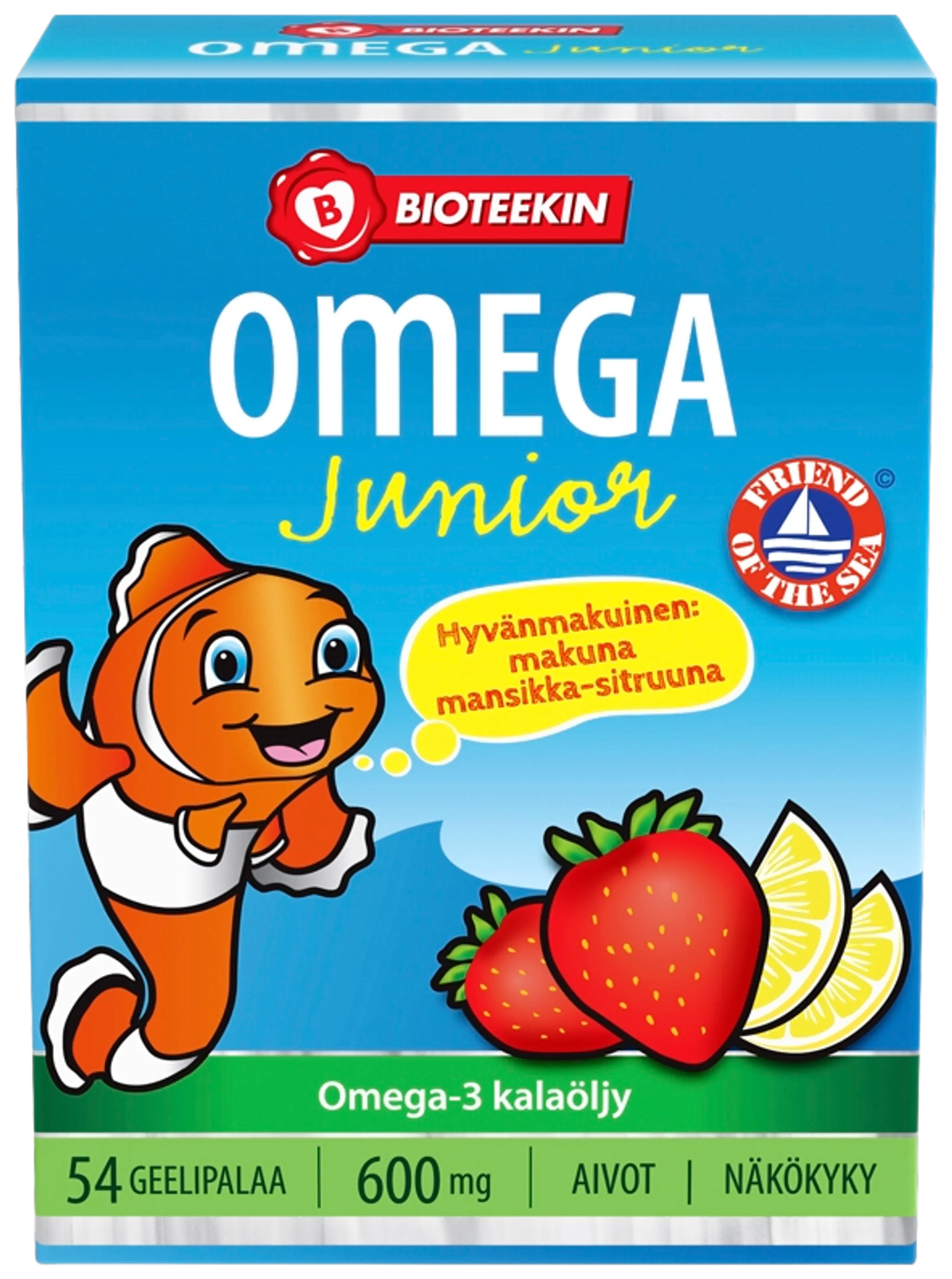 Bioteekki Omega Family Omega-3 rasvahappovalmiste 54 geelipalaa