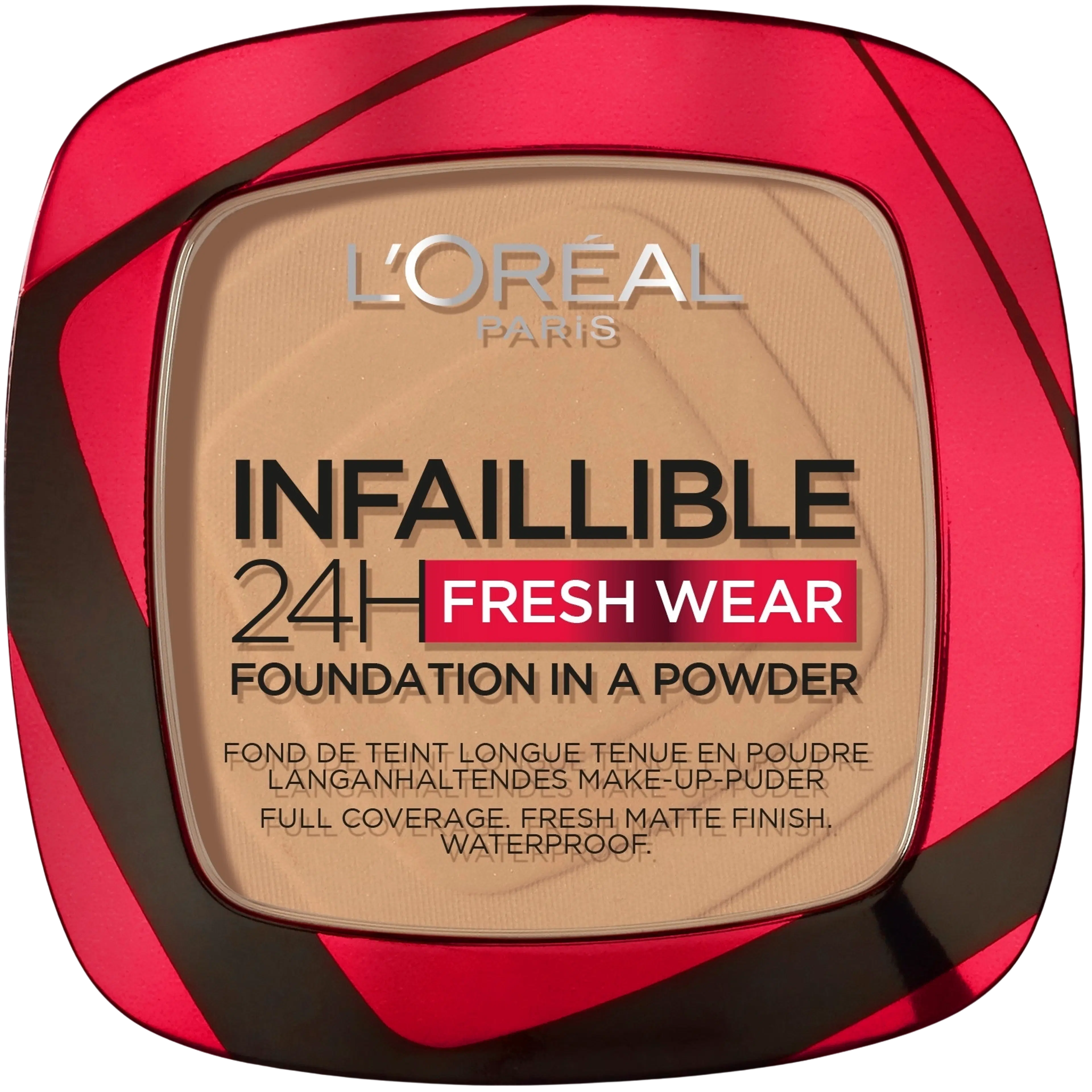 L'Oréal Paris Infaillible 24h Fresh Wear 300 Amber meikkipuuteri 9 g