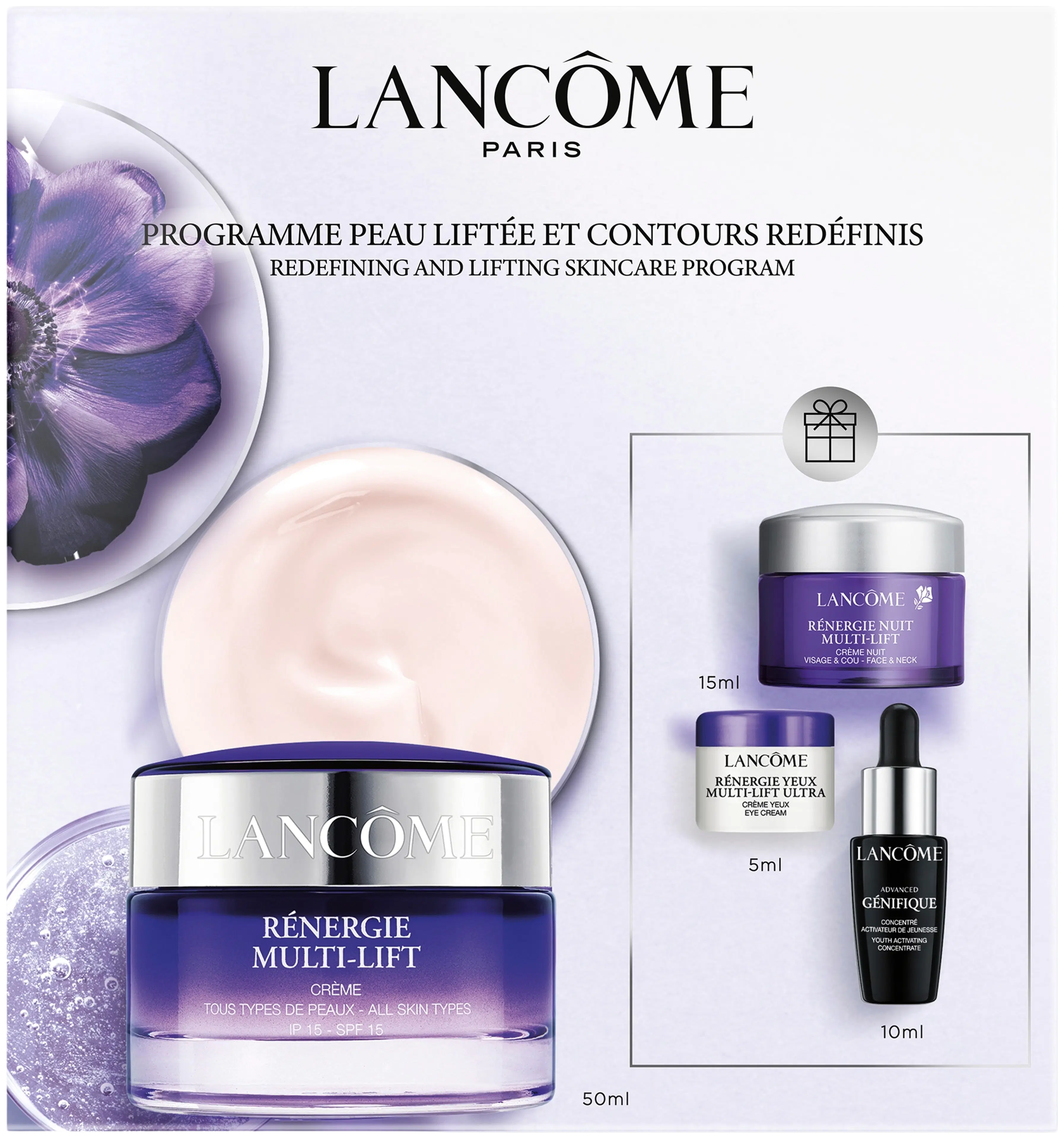 Lancôme Rénergie Multi-Lift ihonhoitopakkaus