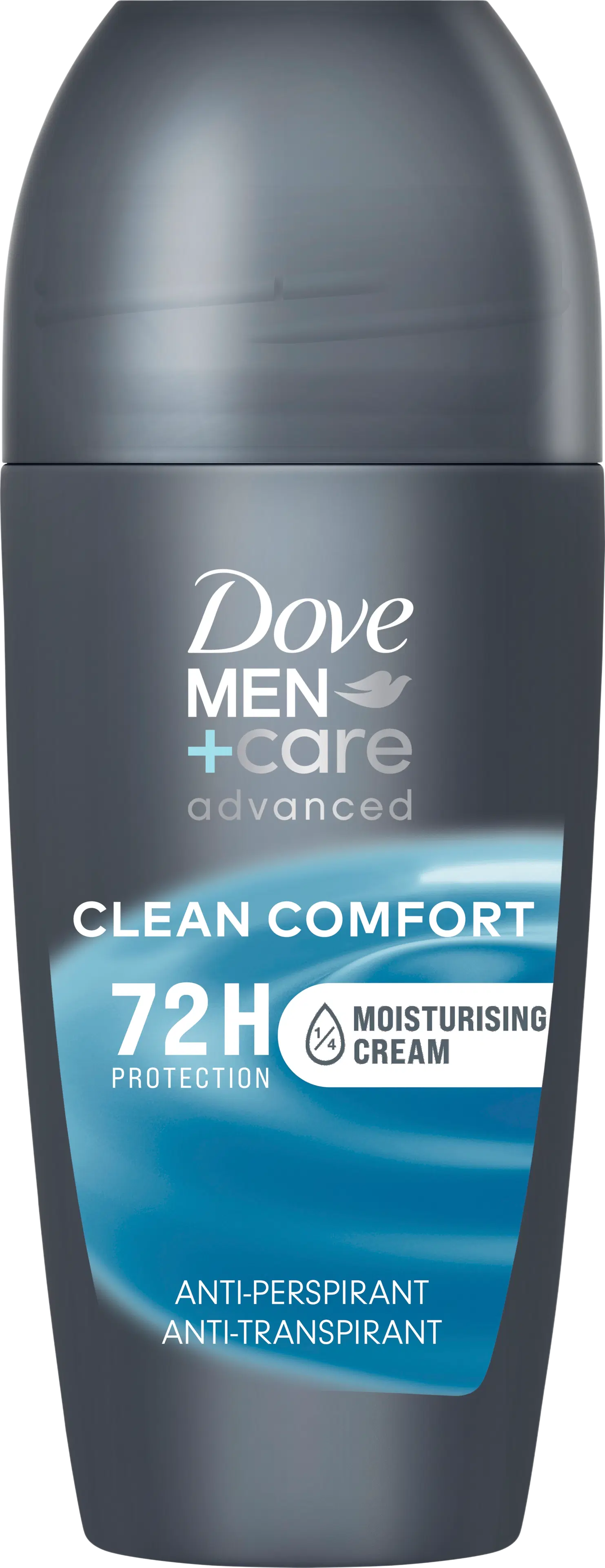 Dove Men+Care 72h Advanced Clean Comfort Antiperspirantti Deodorantti Roll-on mukana kosteusvoide 50 ml