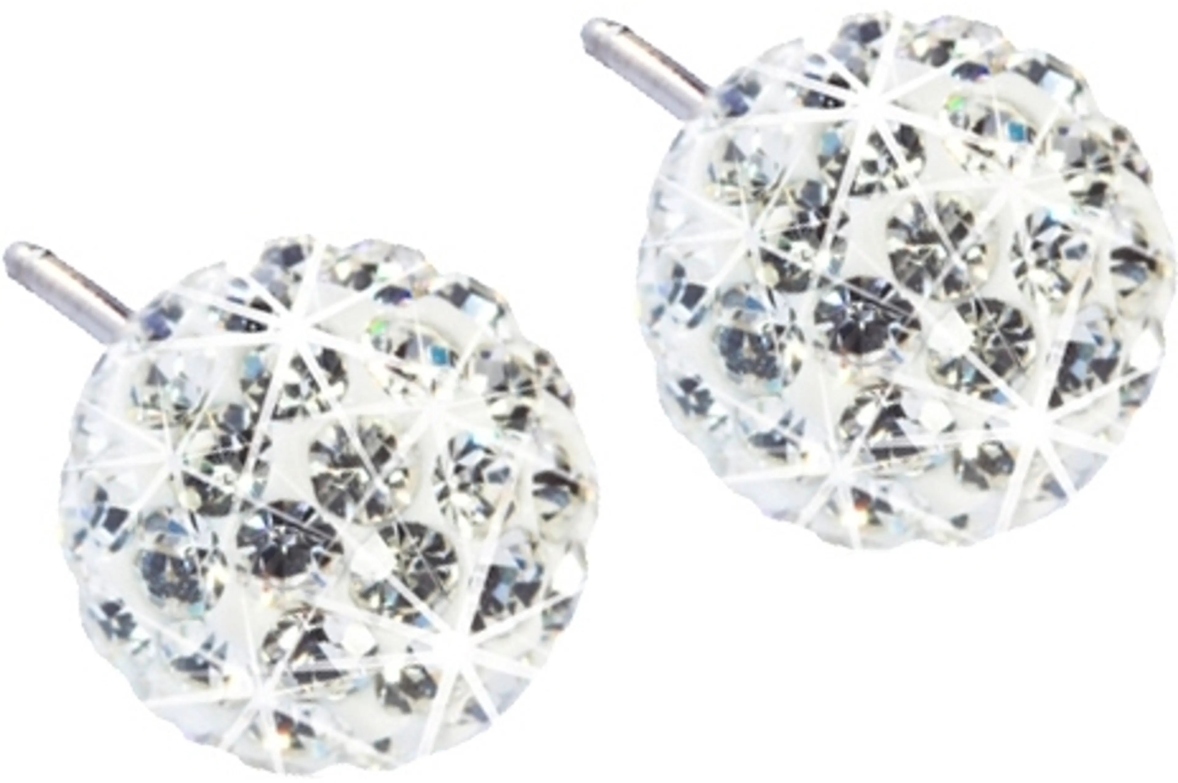 Blomdahl Crystal Ball White korvakorut 6 mm